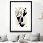 Which Came First by Jilli Darling  on GIANT ART - abstract abstract, bold, white, grey, gray, calm, painting, print,  wallart,  wall art,  energetic, colourful, graphic print, illustration, soft, brush strokes, cute, prints, home decor, beige, black, drawing