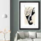 Which Came First by Jilli Darling  on GIANT ART - abstract abstract, bold, white, grey, gray, calm, painting, print,  wallart,  wall art,  energetic, colourful, graphic print, illustration, soft, brush strokes, cute, prints, home decor, beige, black, drawing