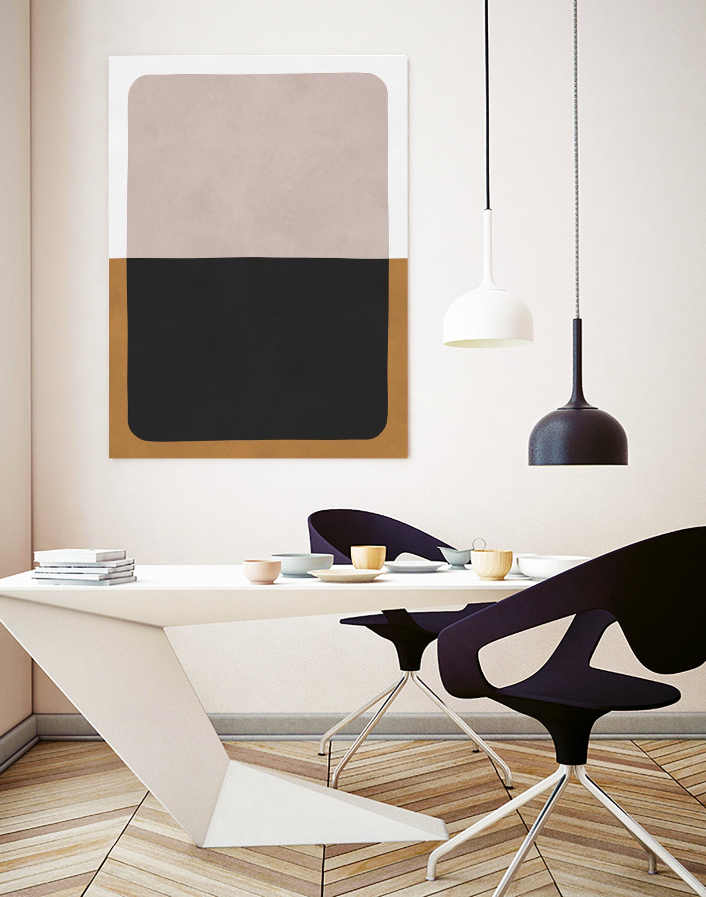 Two overlapping colors 1 by Vitor Costa on GIANT ART