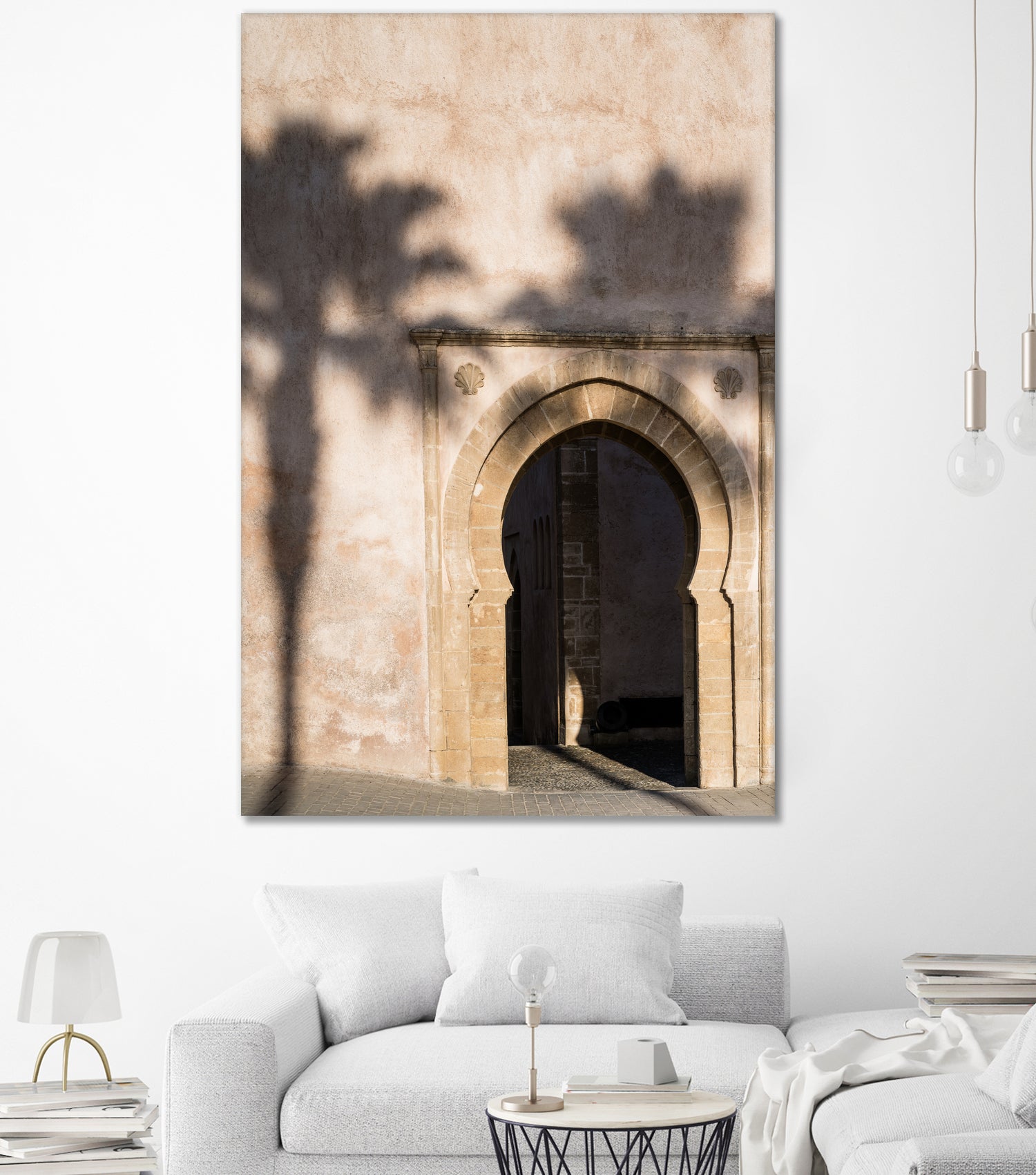 Shadow of a palm tree in Morocco by Photolovers on GIANT ART - mediterranean architecture photography mediterranean architecture