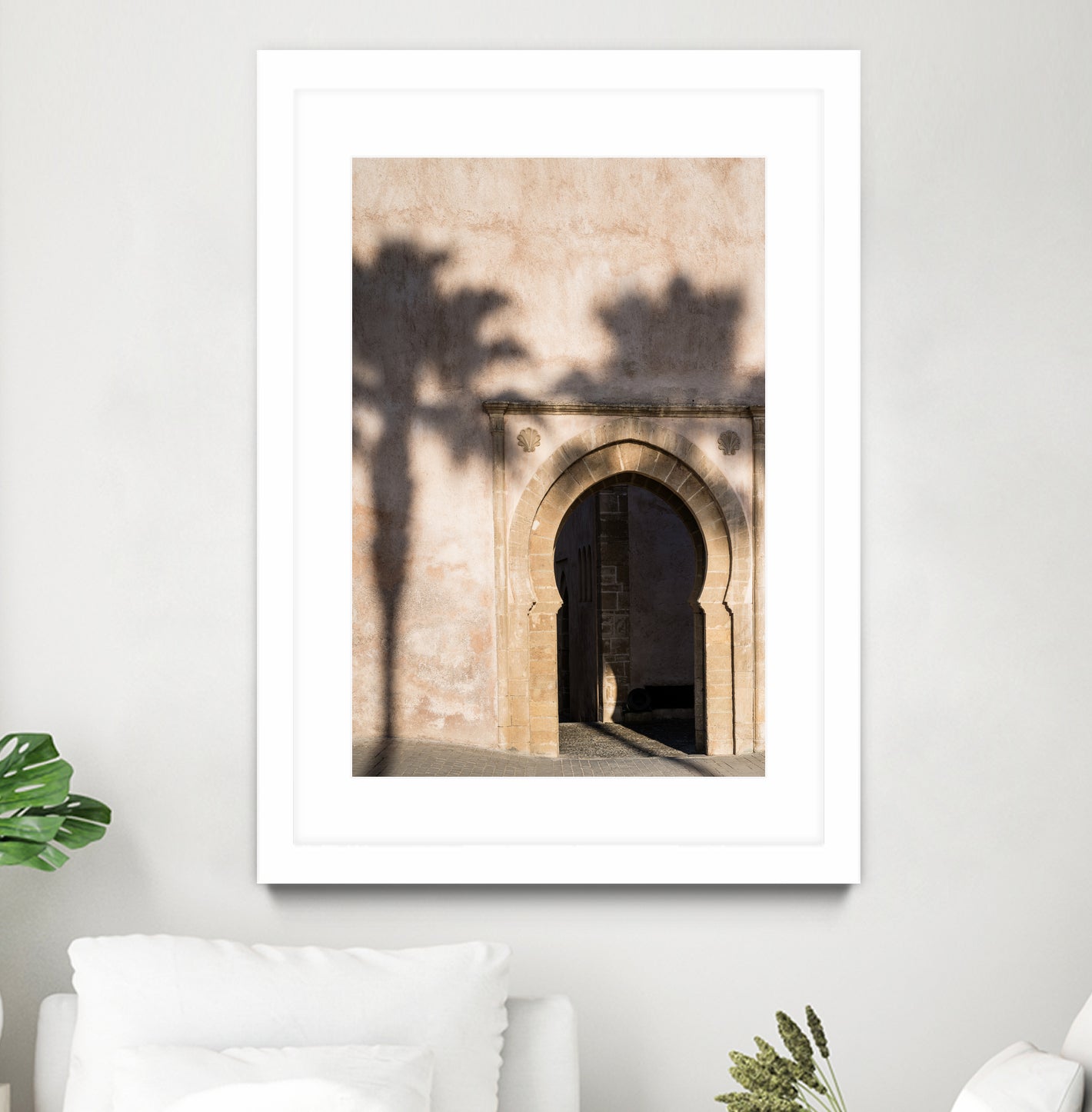 Shadow of a palm tree in Morocco by Photolovers on GIANT ART - mediterranean architecture photography mediterranean architecture