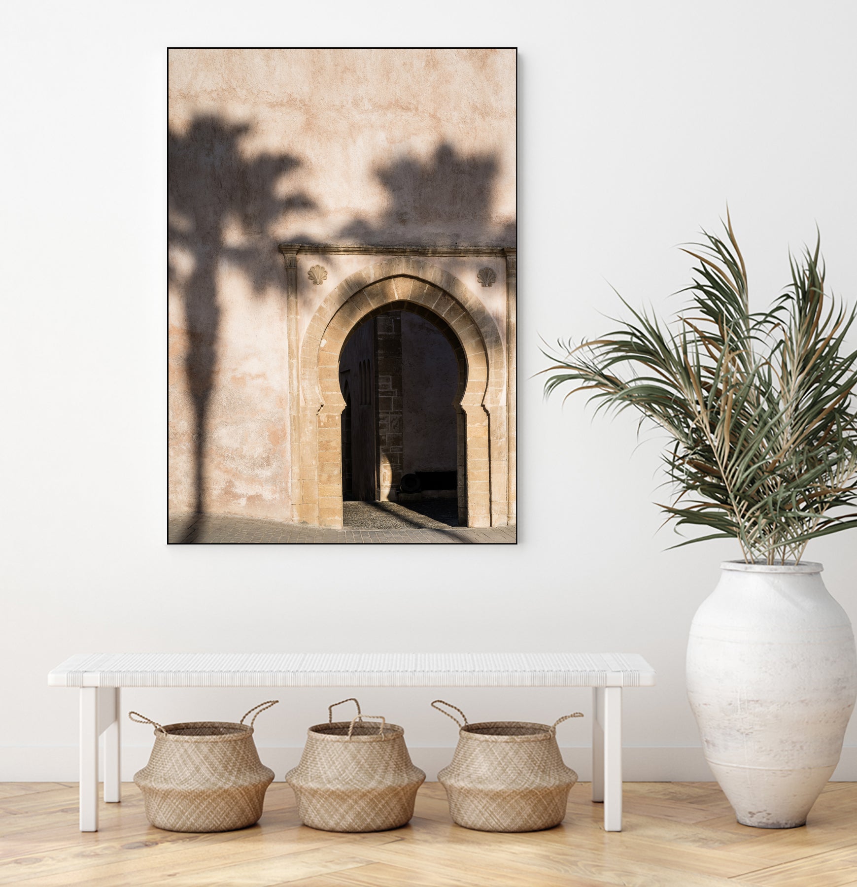 Shadow of a palm tree in Morocco by Photolovers on GIANT ART - mediterranean architecture photography mediterranean architecture