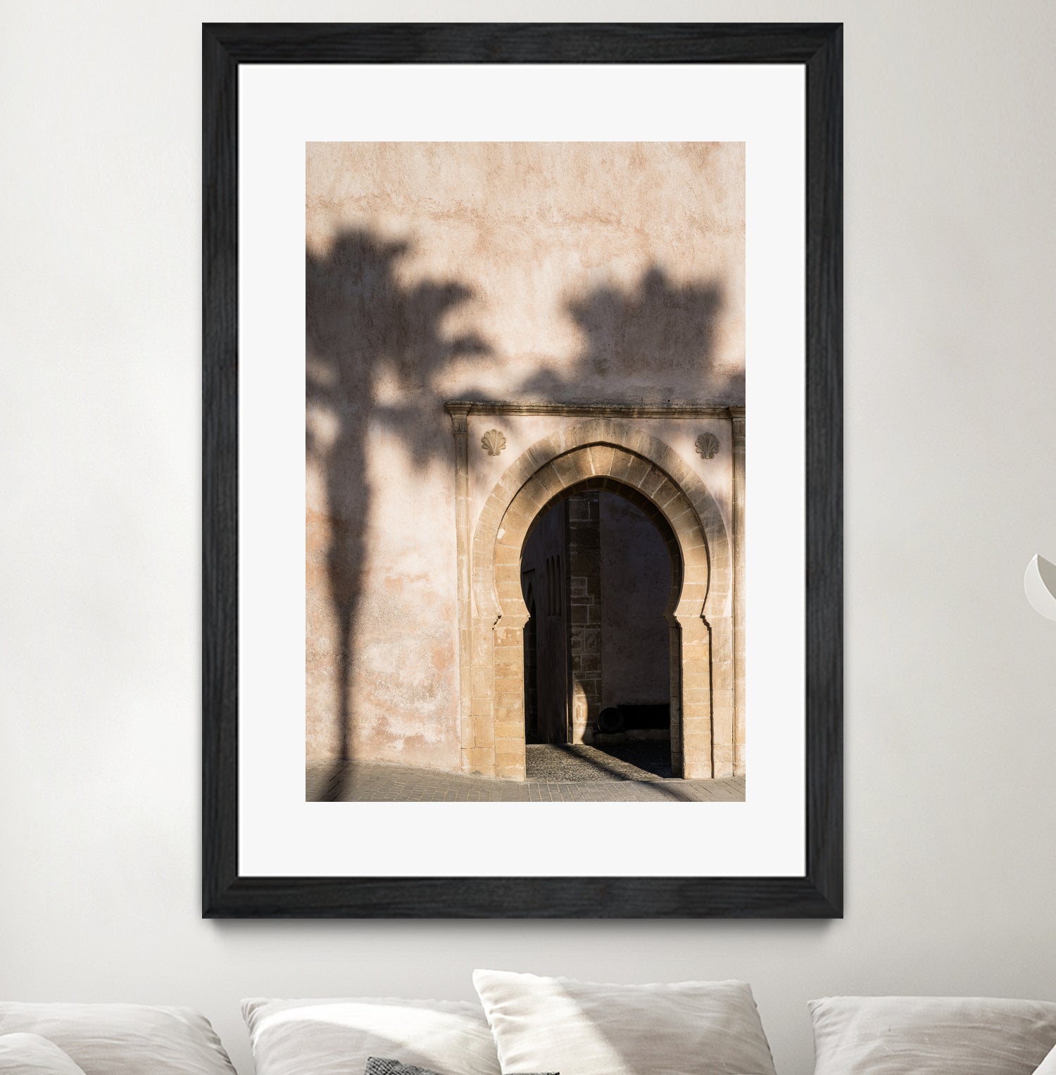Shadow of a palm tree in Morocco by Photolovers on GIANT ART - mediterranean architecture photography mediterranean architecture