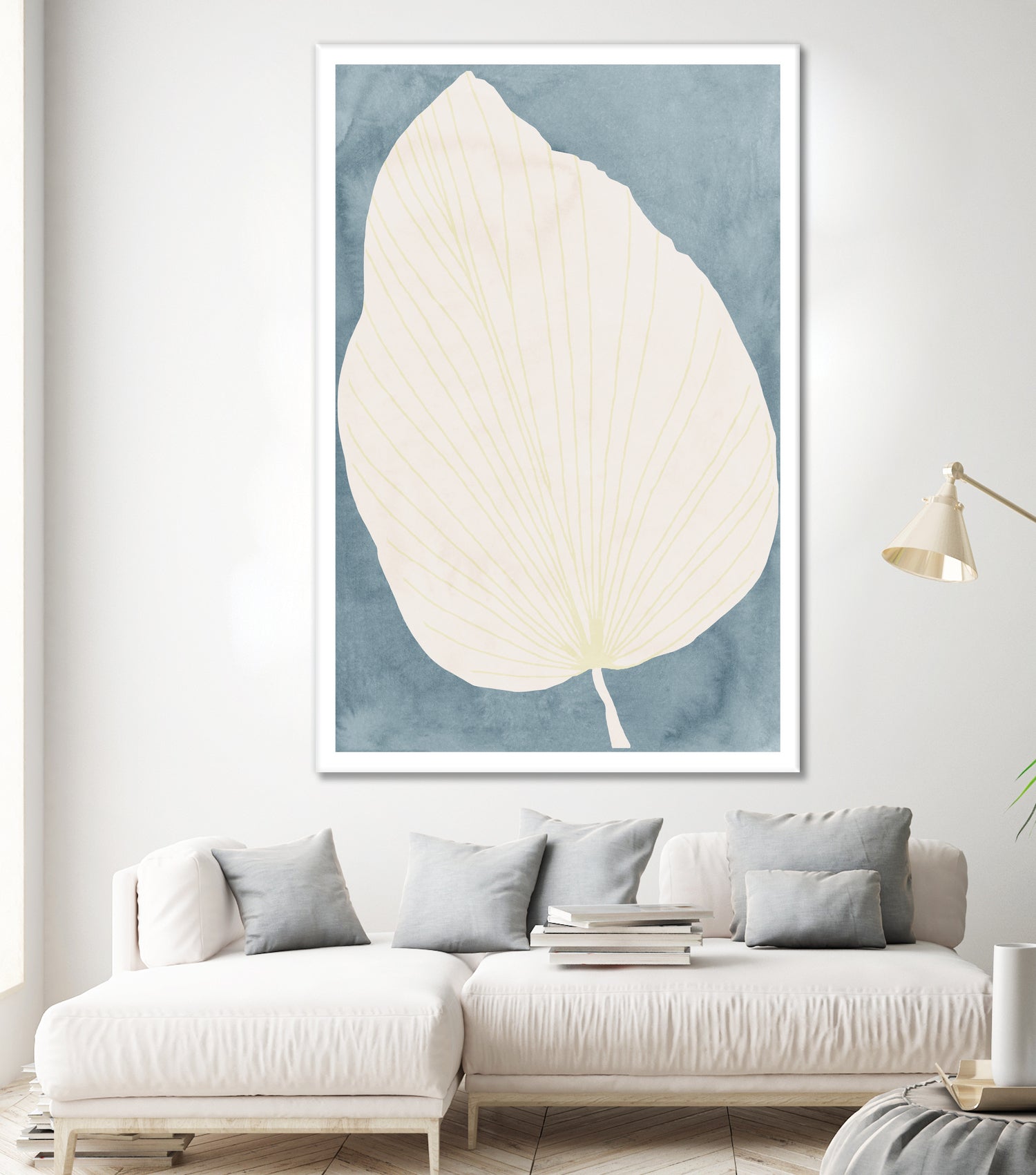 Illustration Of A Large Leaf by Casa cartissi on GIANT ART - illustration minimalist art