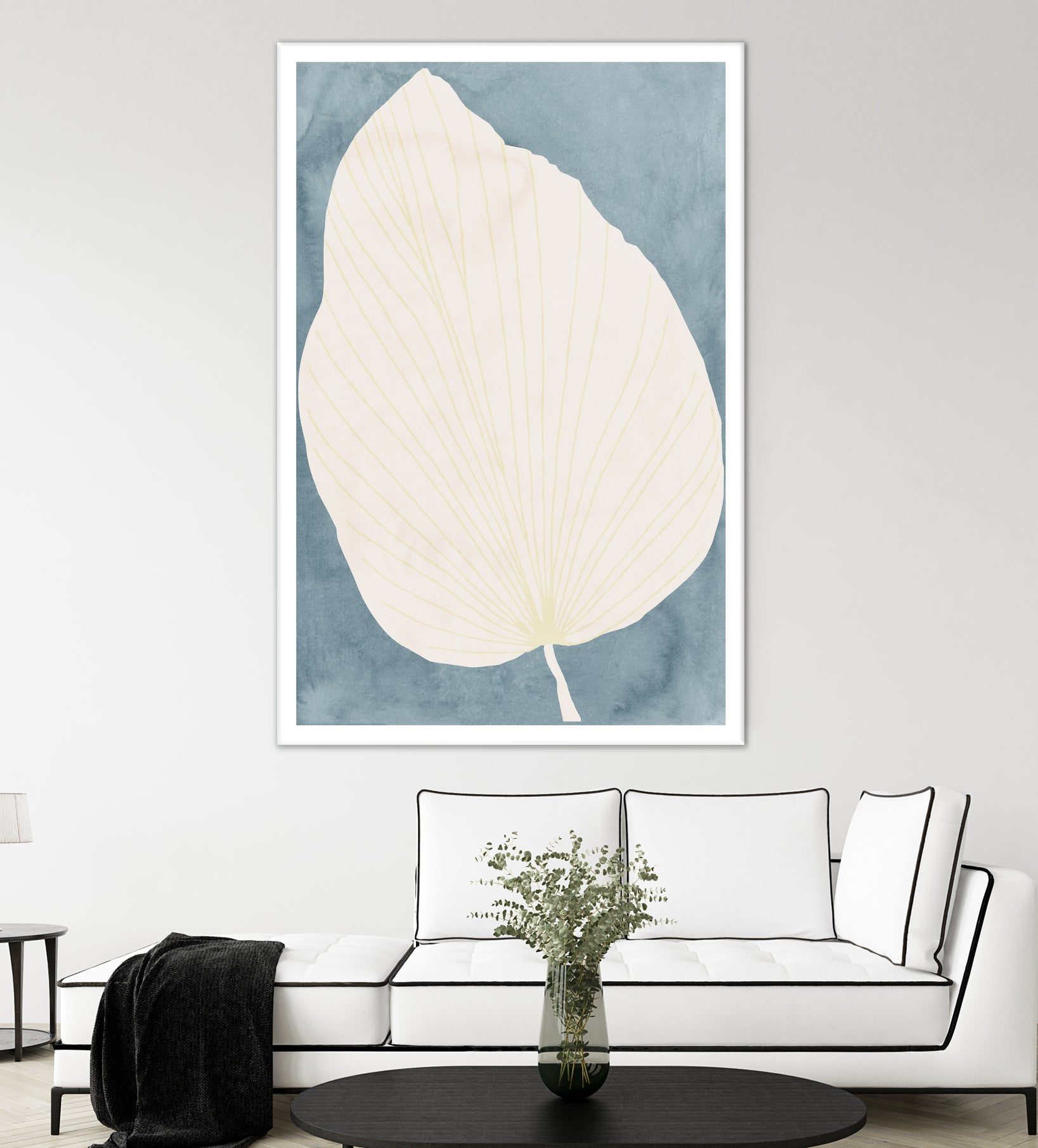 Illustration Of A Large Leaf by Casa cartissi on GIANT ART - illustration minimalist art