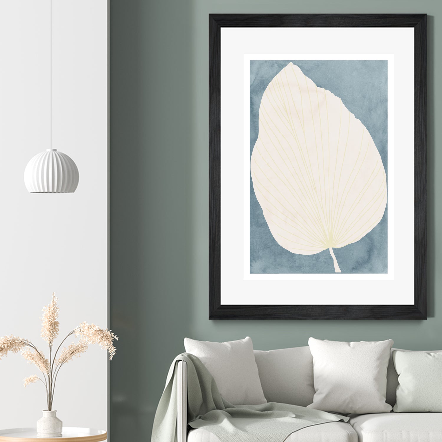 Illustration Of A Large Leaf by Casa cartissi on GIANT ART - illustration minimalist art