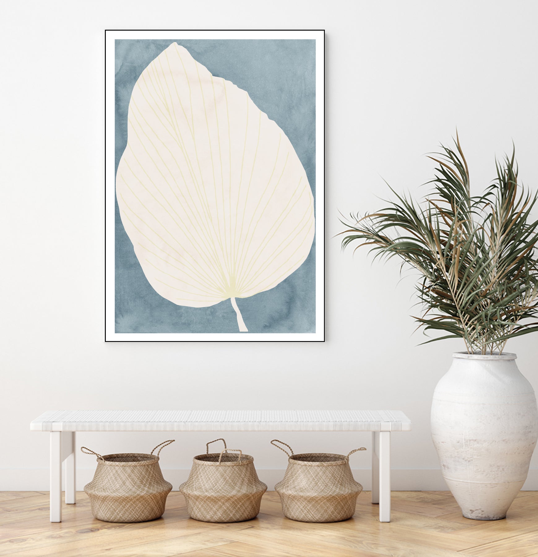 Illustration Of A Large Leaf by Casa cartissi on GIANT ART - illustration minimalist art