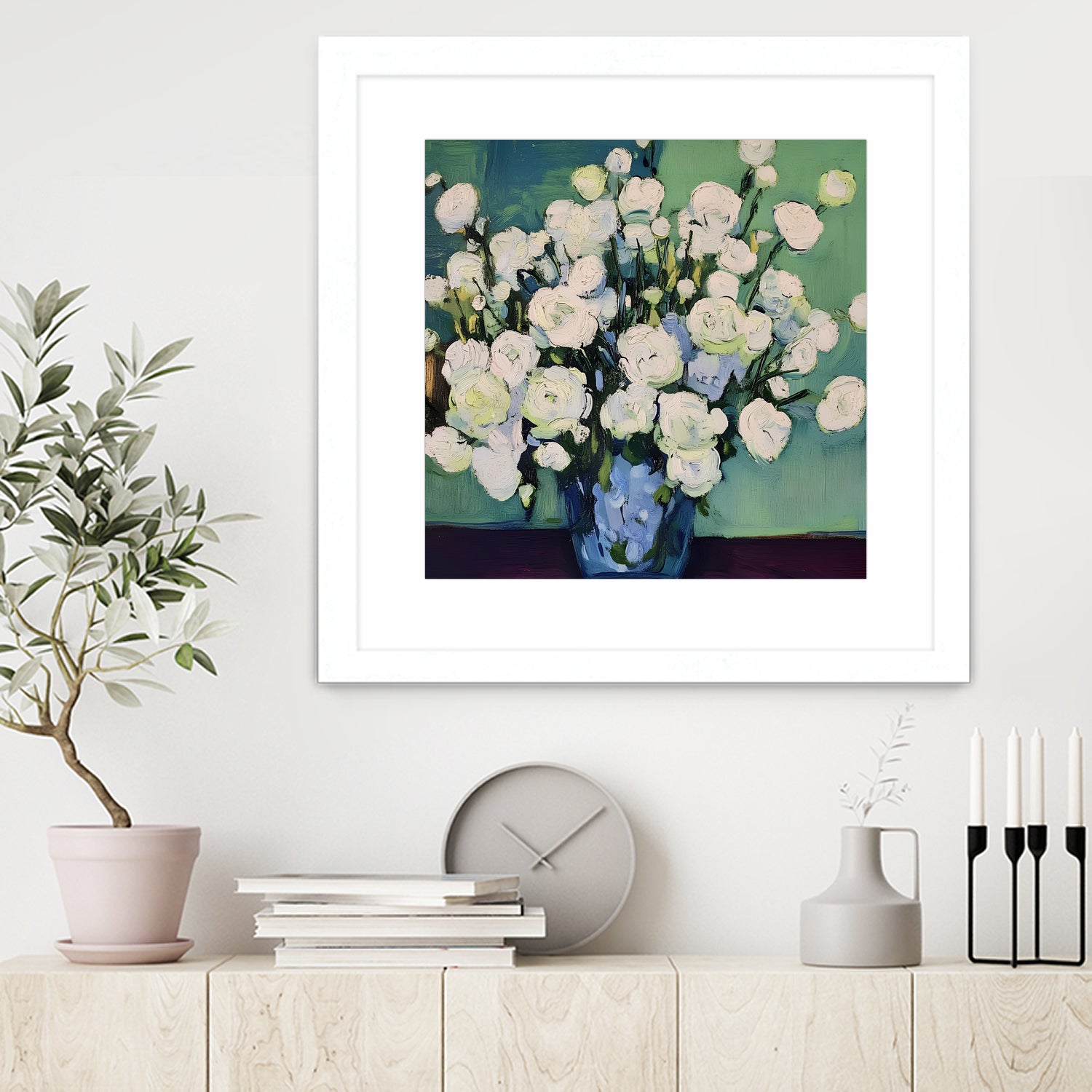White Roses by Avanesova Elena on GIANT ART -  white roses