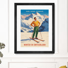 Swiss Alpine Bliss by Andreas Magnusson on GIANT ART - places vintage travel poster