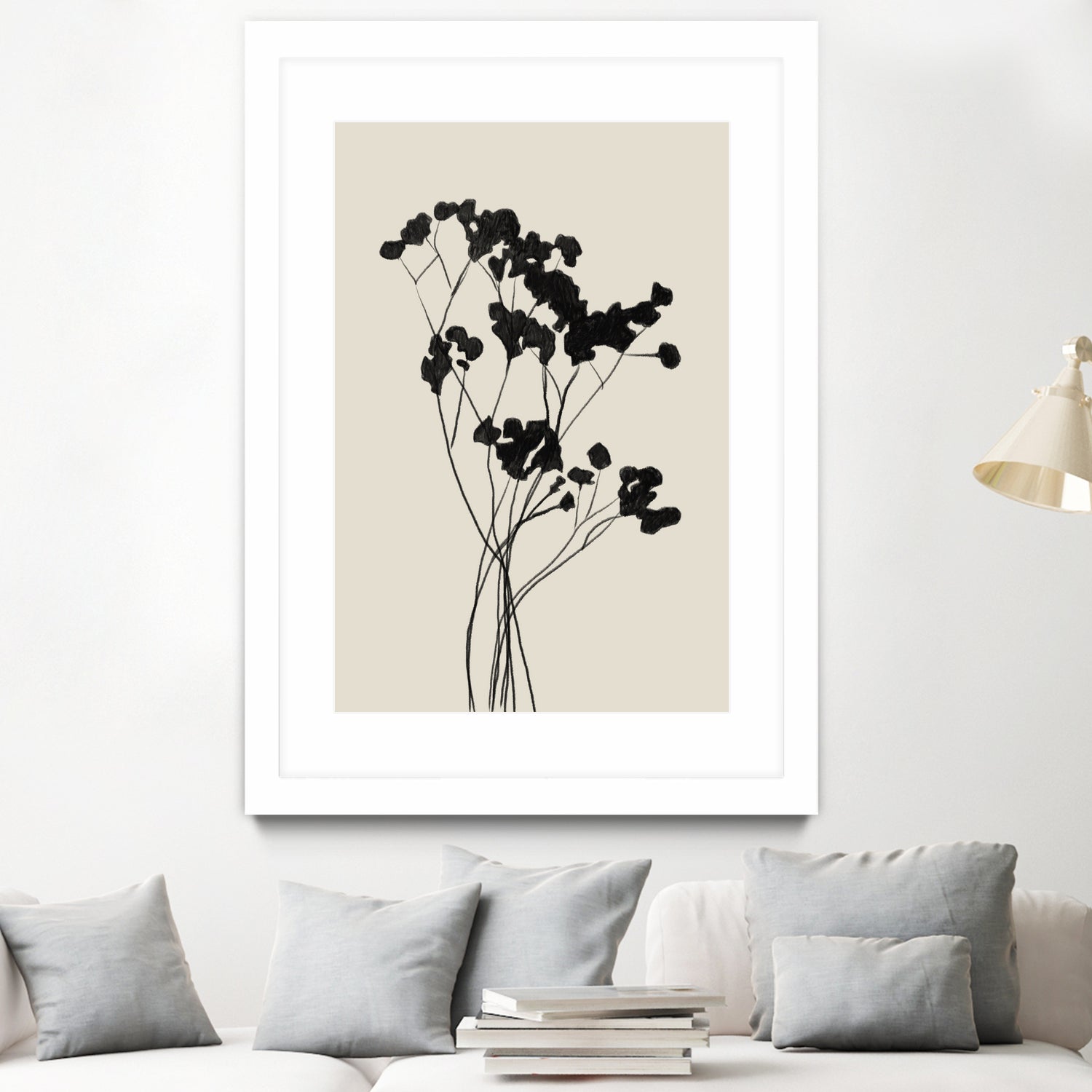 Modern Plant by THE MIUUS STUDIO on GIANT ART -  black