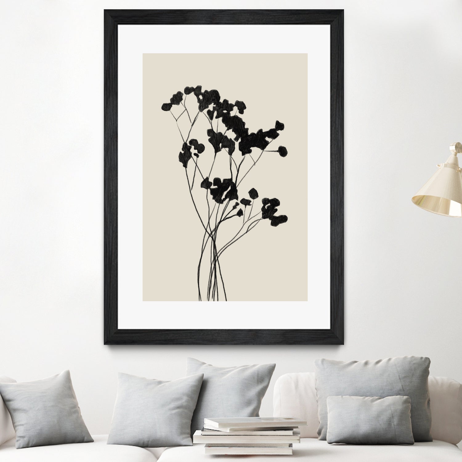 Modern Plant by THE MIUUS STUDIO on GIANT ART -  black