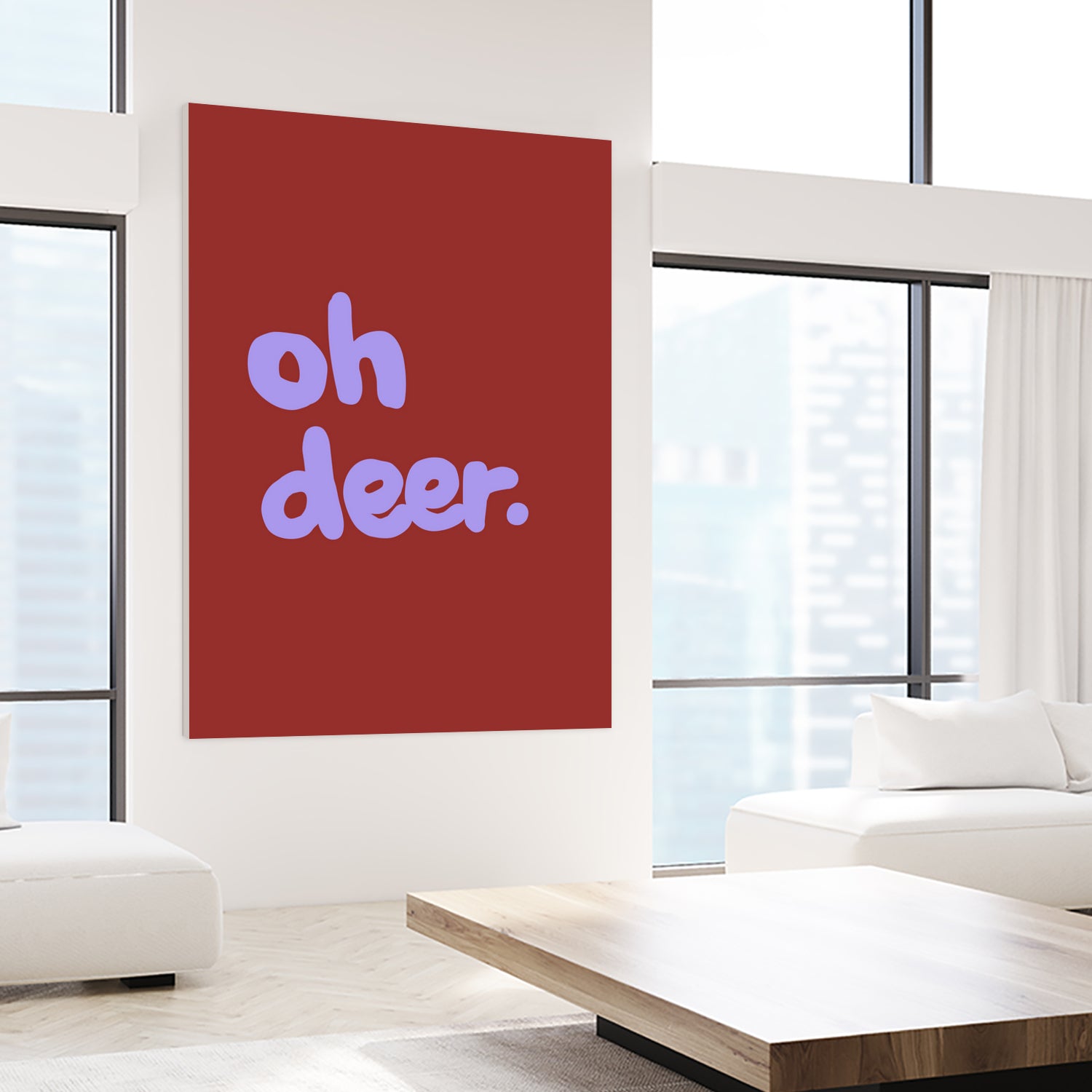 Oh Deer 1 by Studio Memb on GIANT ART - word art love
