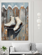 Schlittschuhe am Zaun by Ohkimiko on GIANT ART -  schlittschuhe