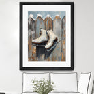 Schlittschuhe am Zaun by Ohkimiko on GIANT ART -  schlittschuhe