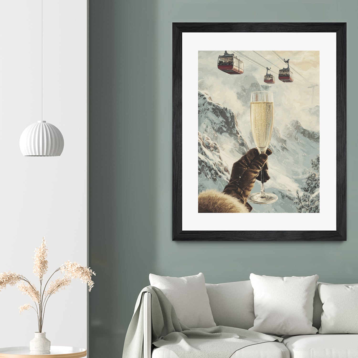 Bubbly Skiing by Andreas Magnusson on GIANT ART - figurative champagne