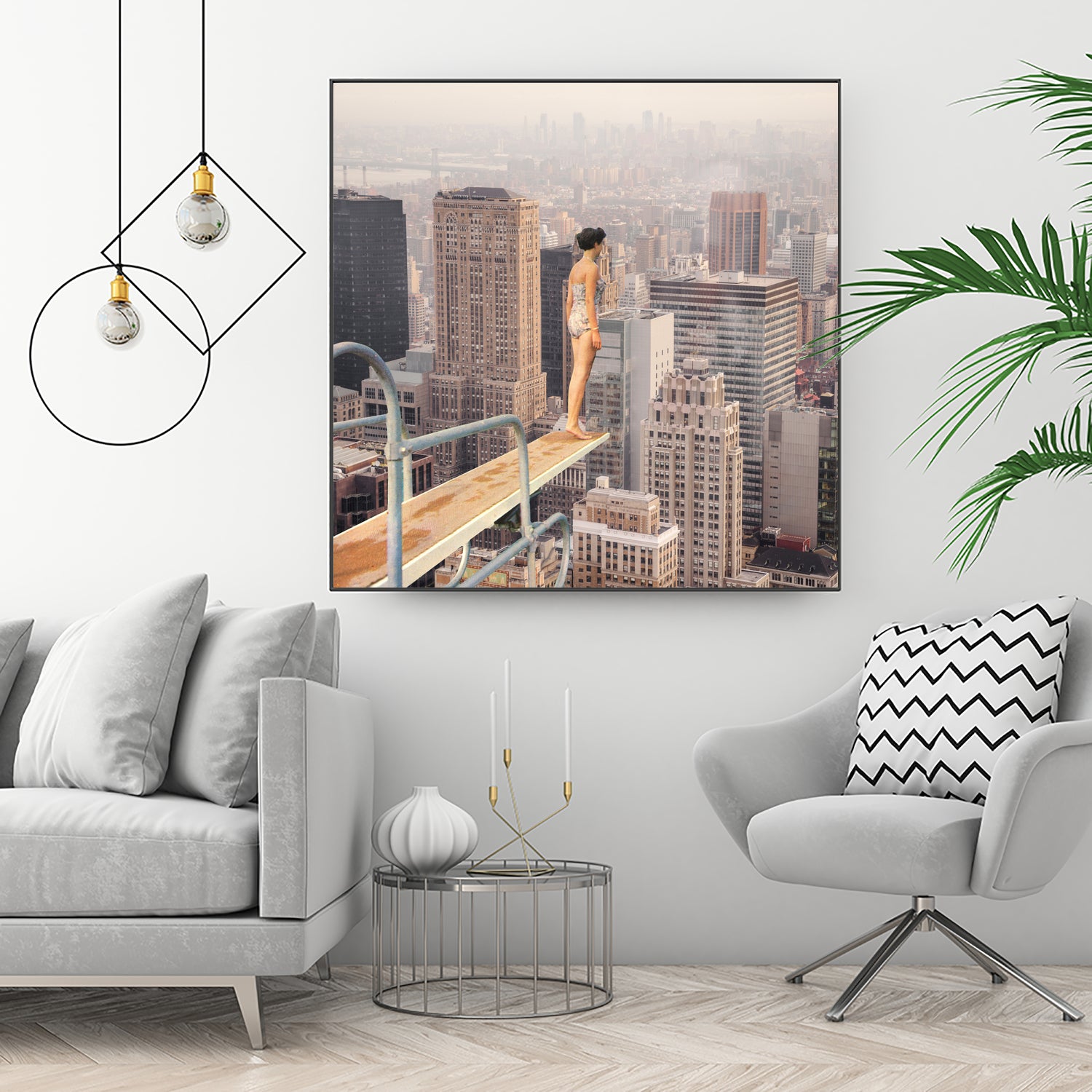 Risky Swimming by Marja van den on GIANT ART - illustration surreal