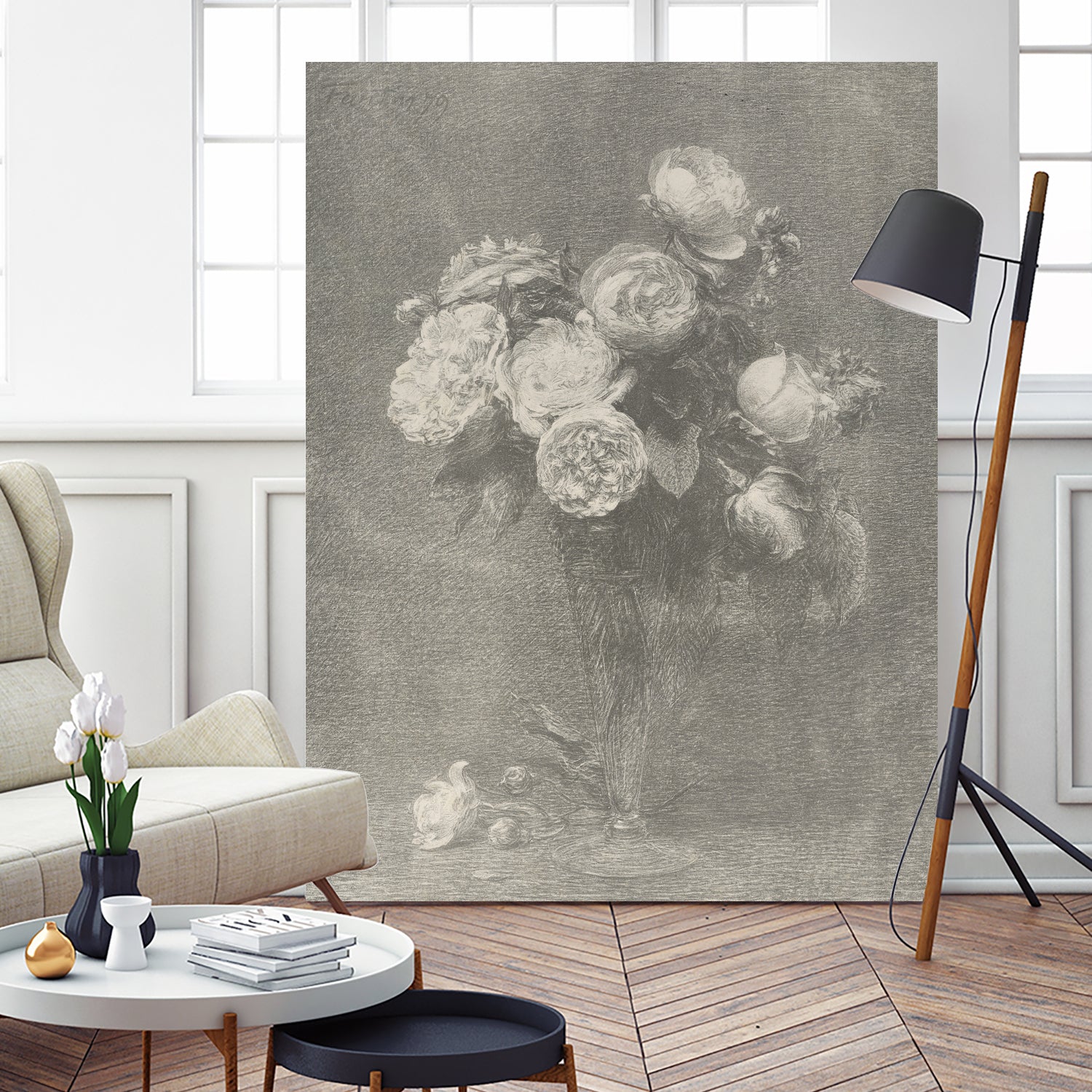 Bouquet of Roses by Henri Fantin Latour on GIANT ART -  henri fantin latour