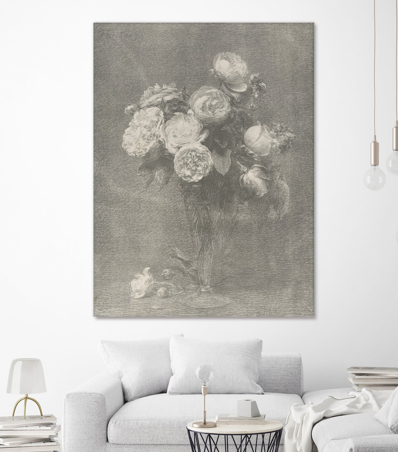 Bouquet of Roses by Henri Fantin Latour on GIANT ART -  henri fantin latour