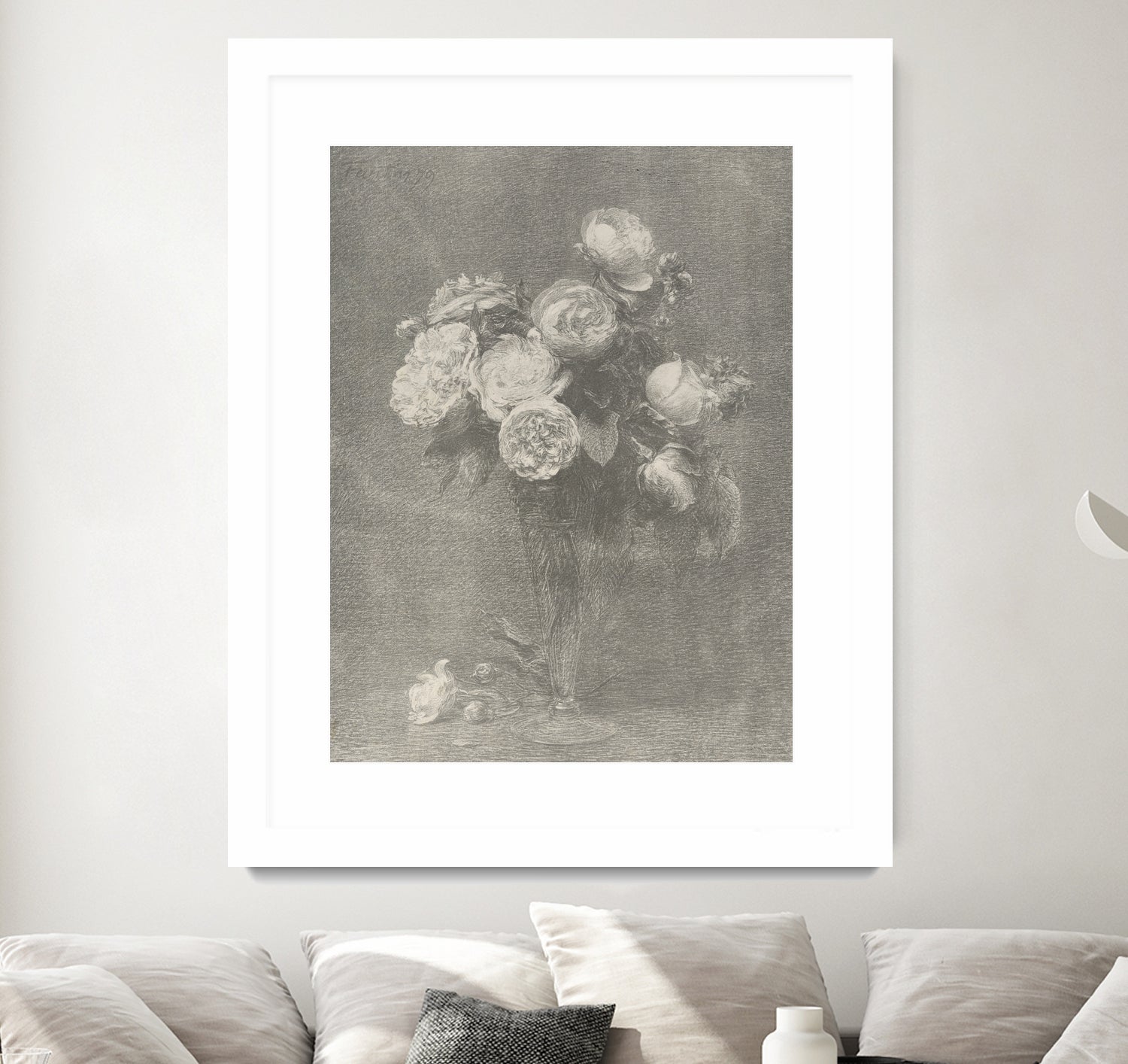 Bouquet of Roses by Henri Fantin Latour on GIANT ART -  henri fantin latour