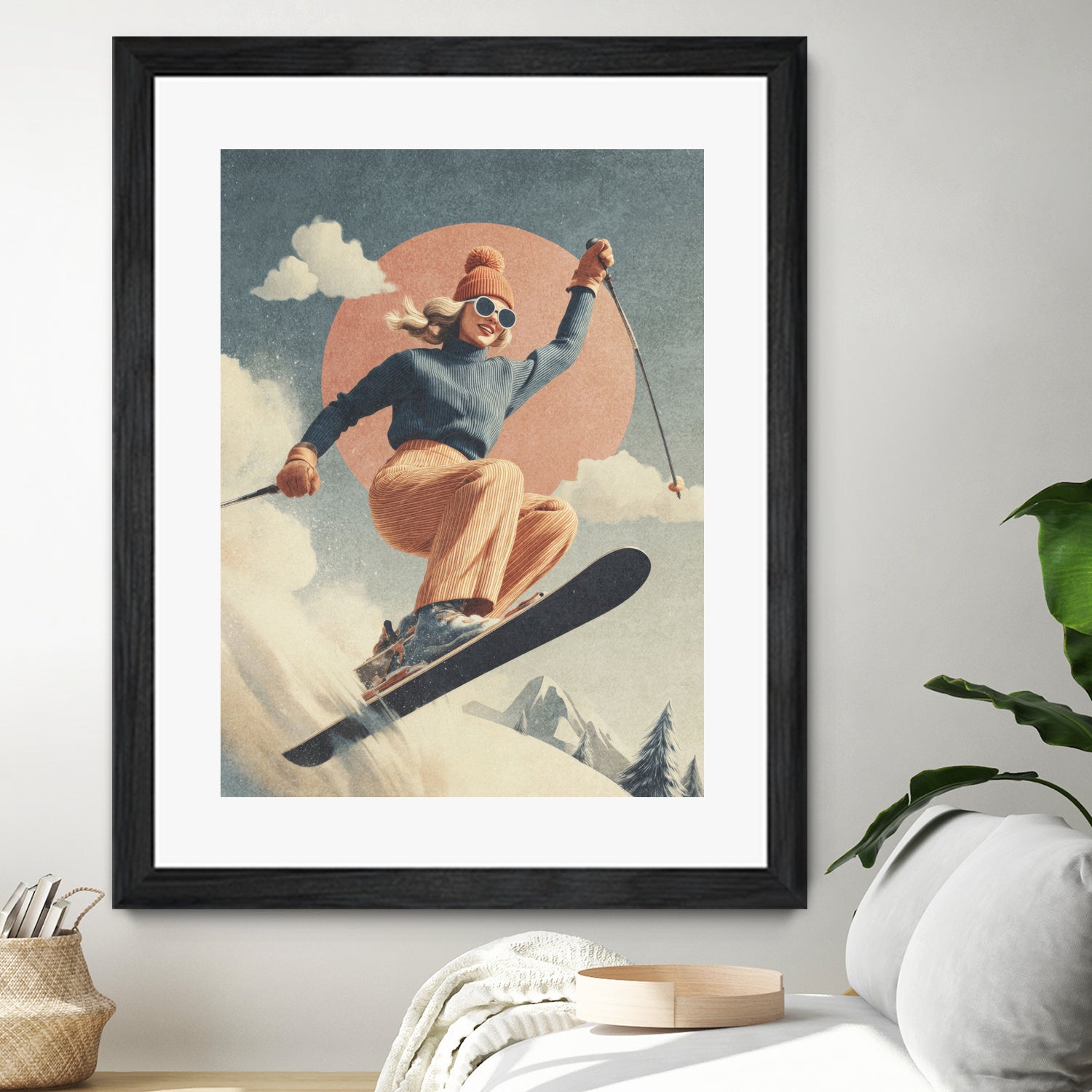 Skiing Adventure by Emel Tunaboylu on GIANT ART -  skiing25