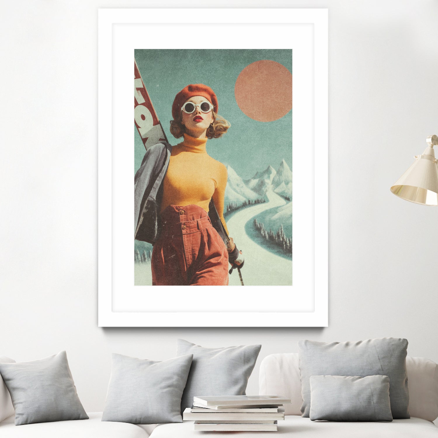 Skiing Adventure by Emel Tunaboylu on GIANT ART -  skiing25