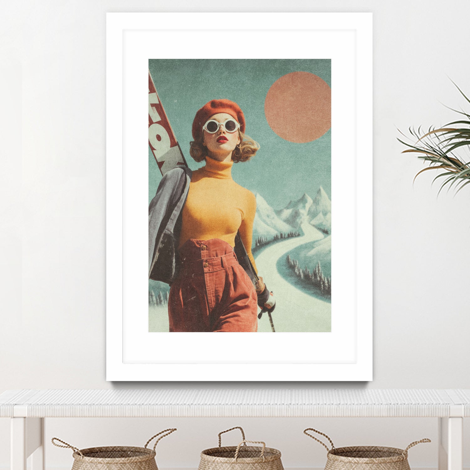 Skiing Adventure by Emel Tunaboylu on GIANT ART -  skiing25