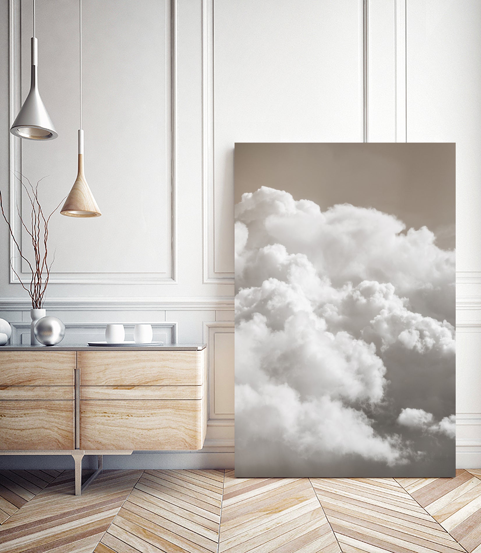Sandy Clouds by Mareike Bohmer on GIANT ART -  cloud