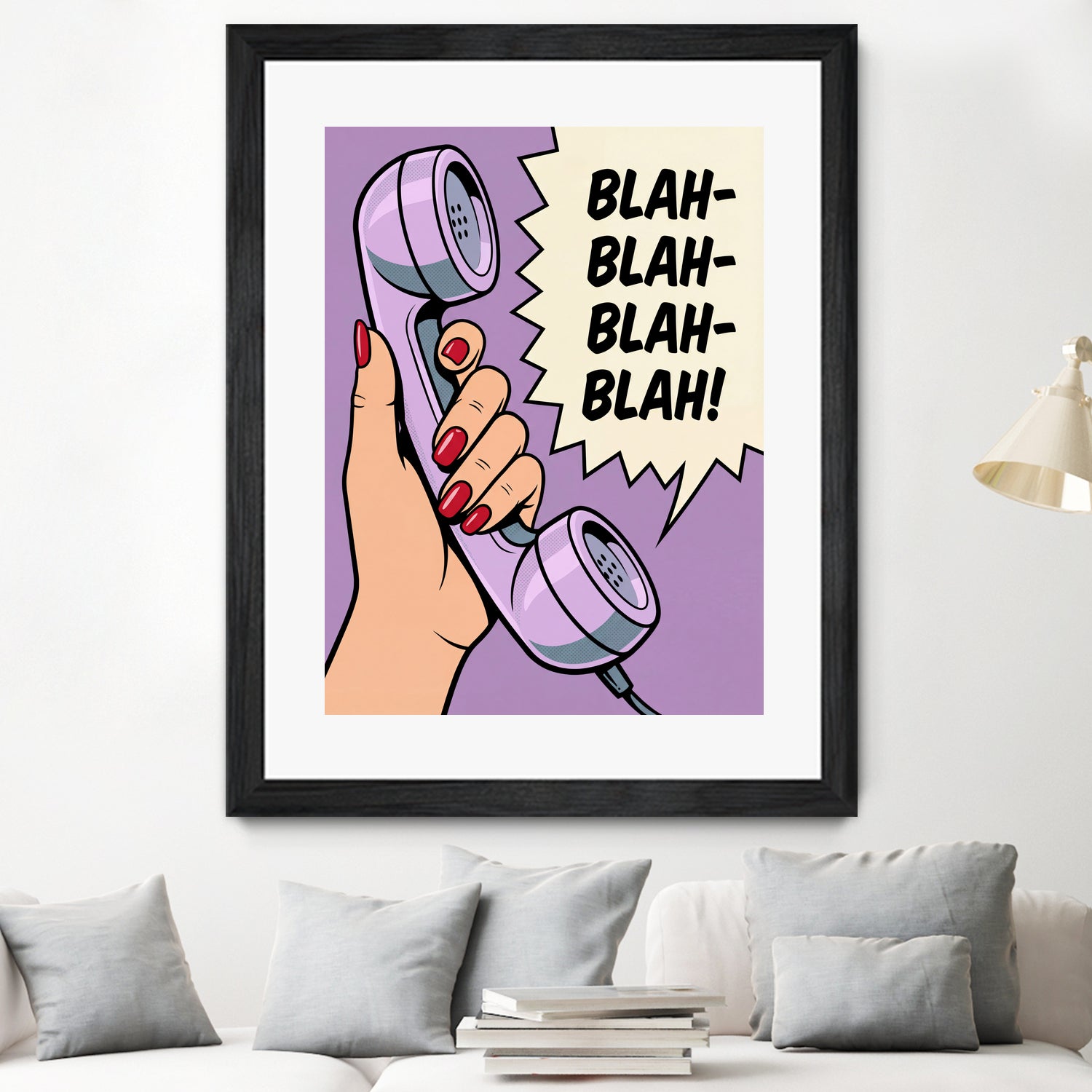 Blah Blah Blah by Andreas Magnusson on GIANT ART - illustration telephone
