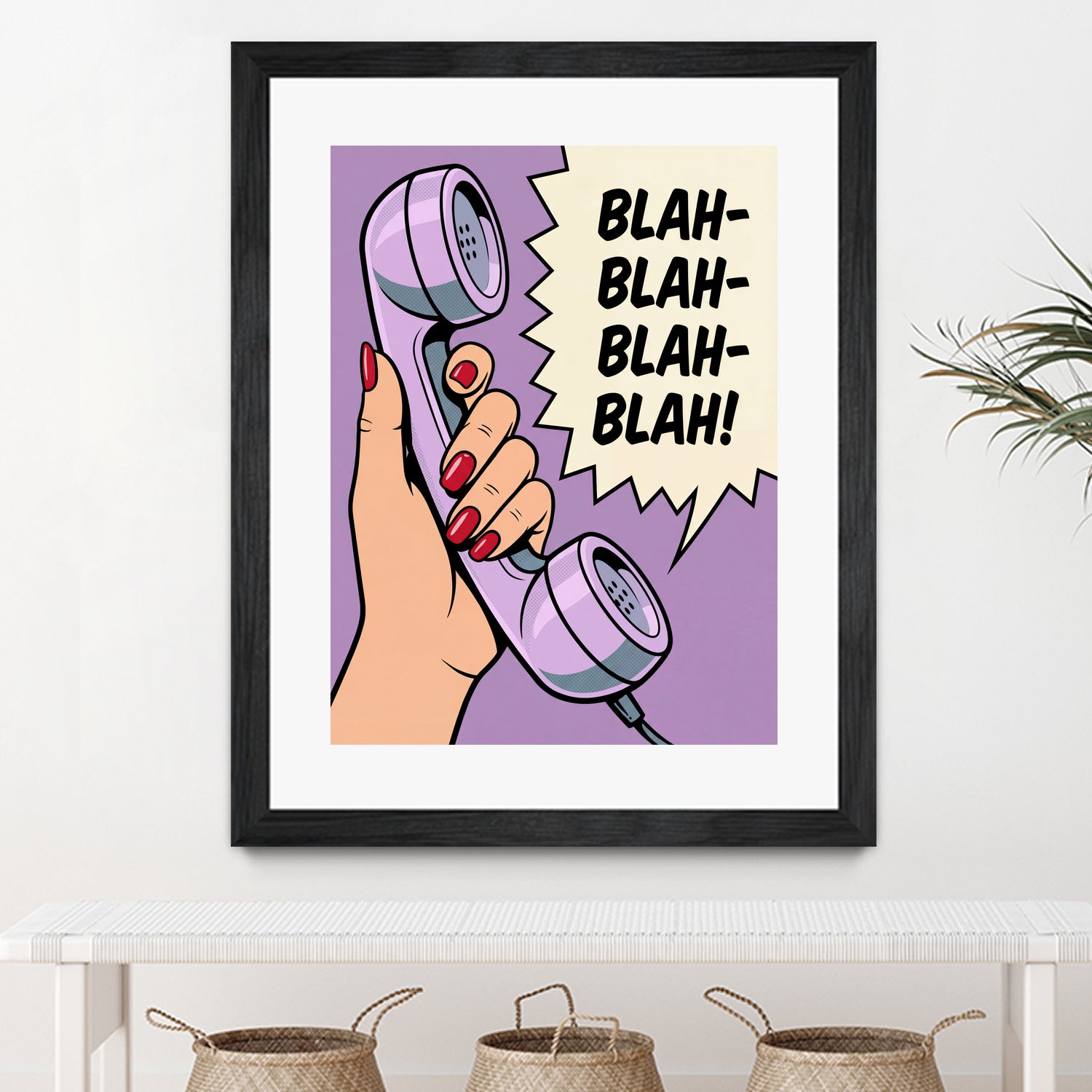 Blah Blah Blah by Andreas Magnusson on GIANT ART - illustration telephone