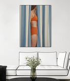 Behind the Curtains by Andreas Magnusson on GIANT ART - illustration woman