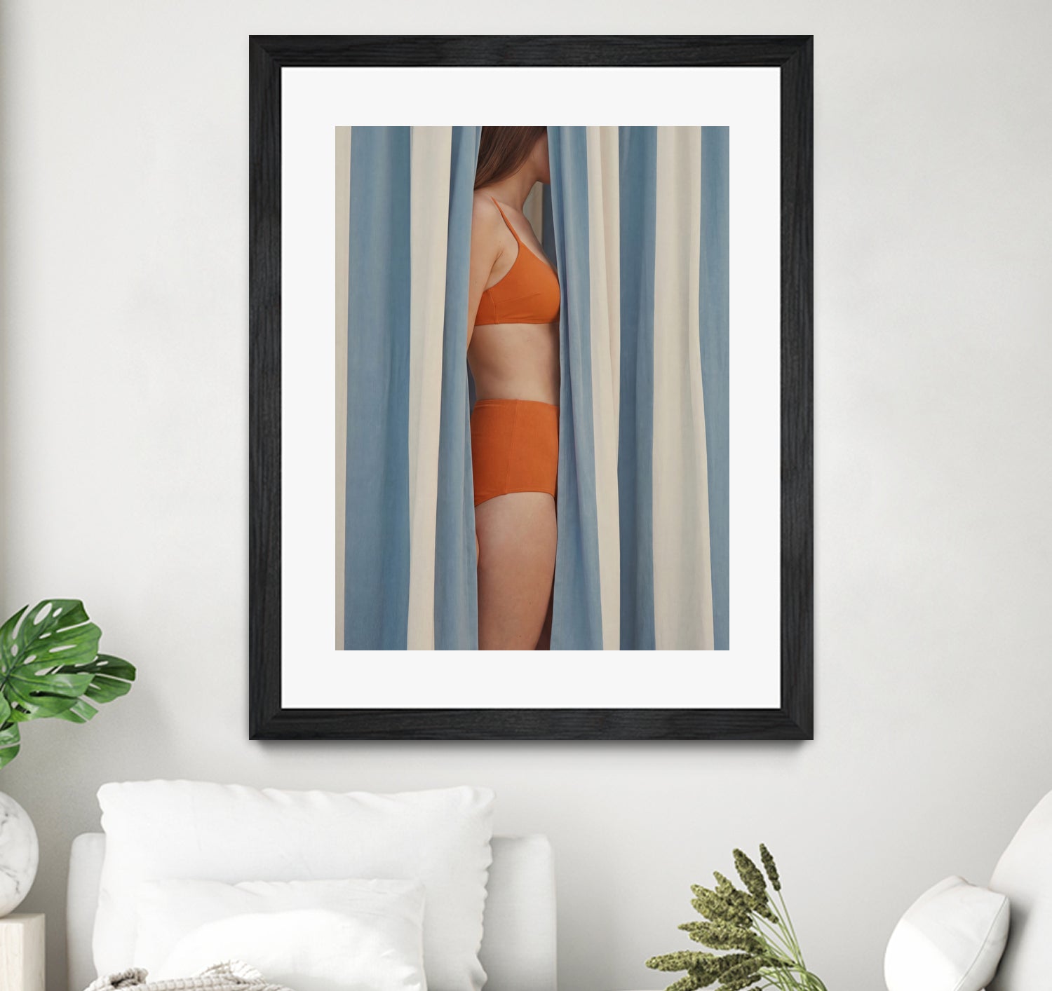 Behind the Curtains by Andreas Magnusson on GIANT ART - illustration woman