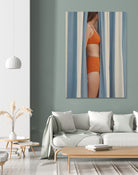 Behind the Curtains by Andreas Magnusson on GIANT ART - illustration woman