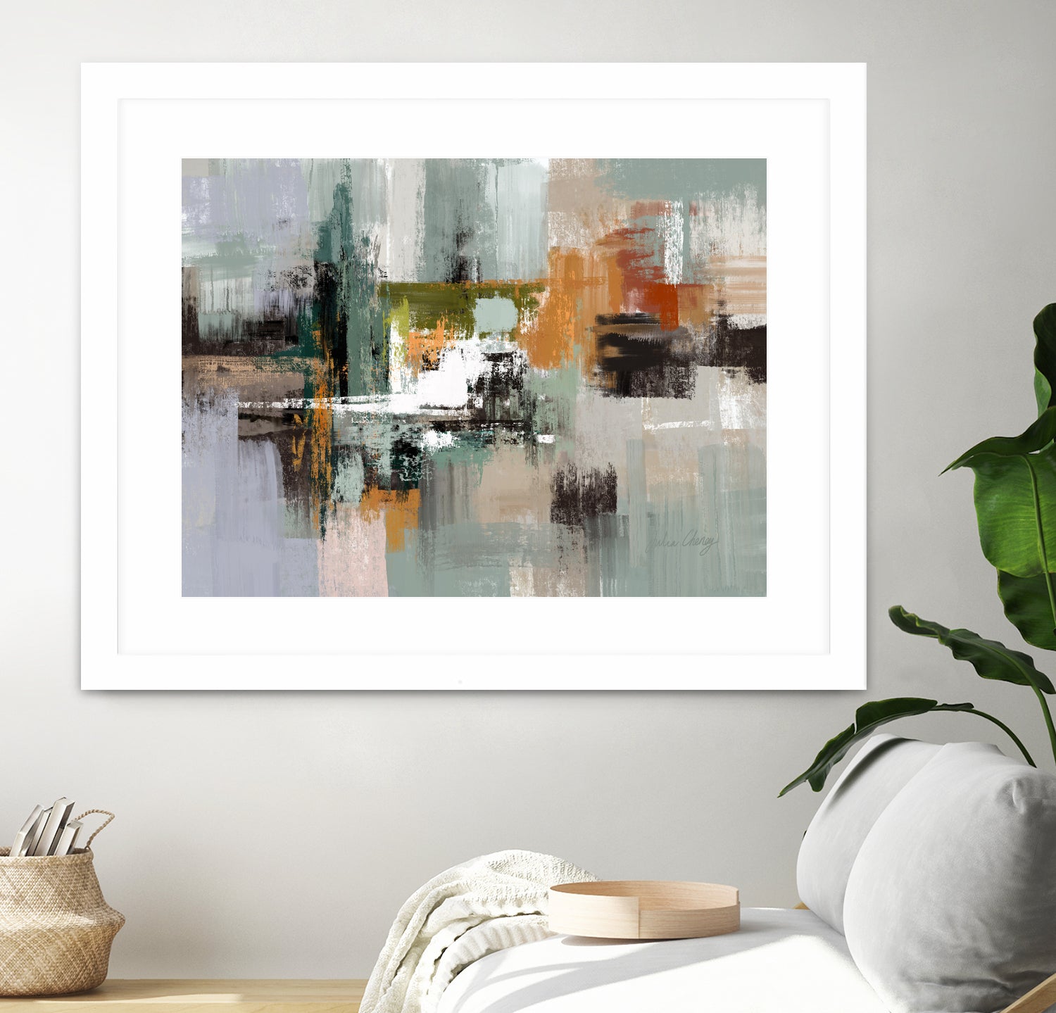 Green by Sage Rust on GIANT ART - cheney black abstract julia cheney