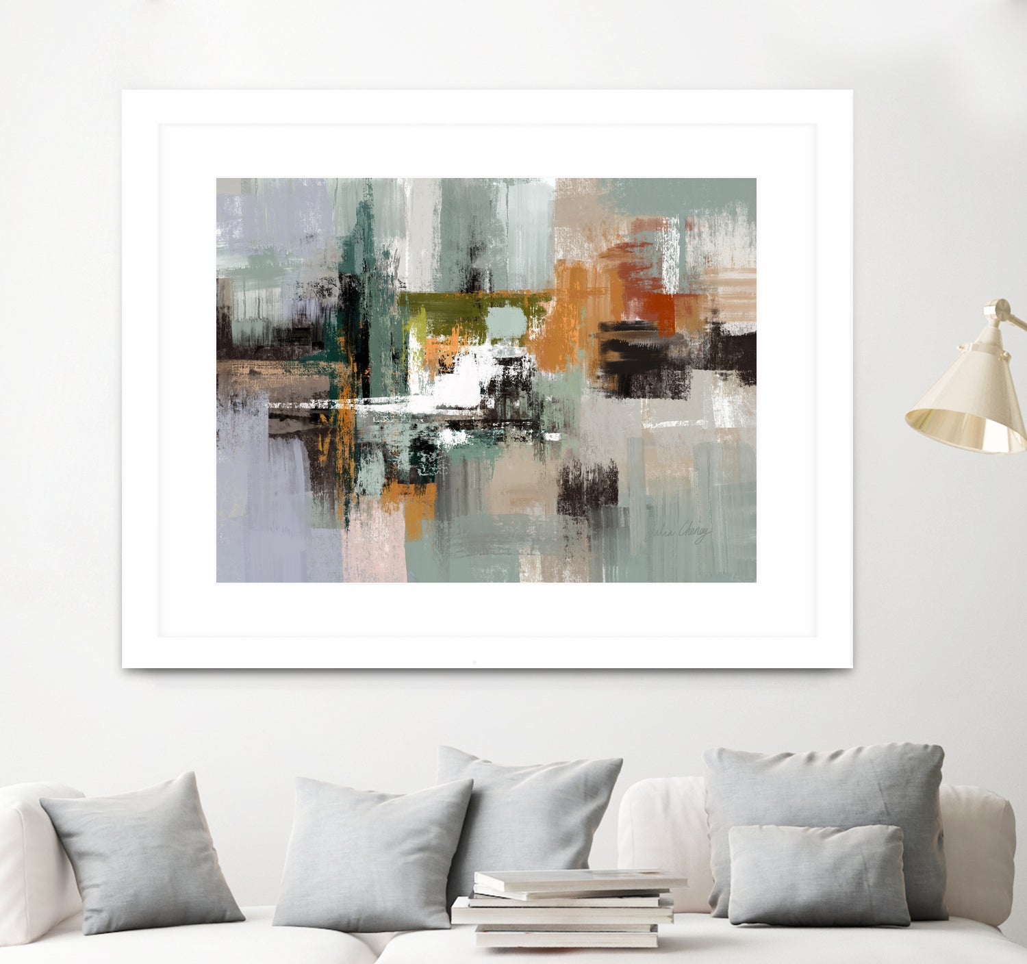 Green by Sage Rust on GIANT ART - cheney black abstract julia cheney