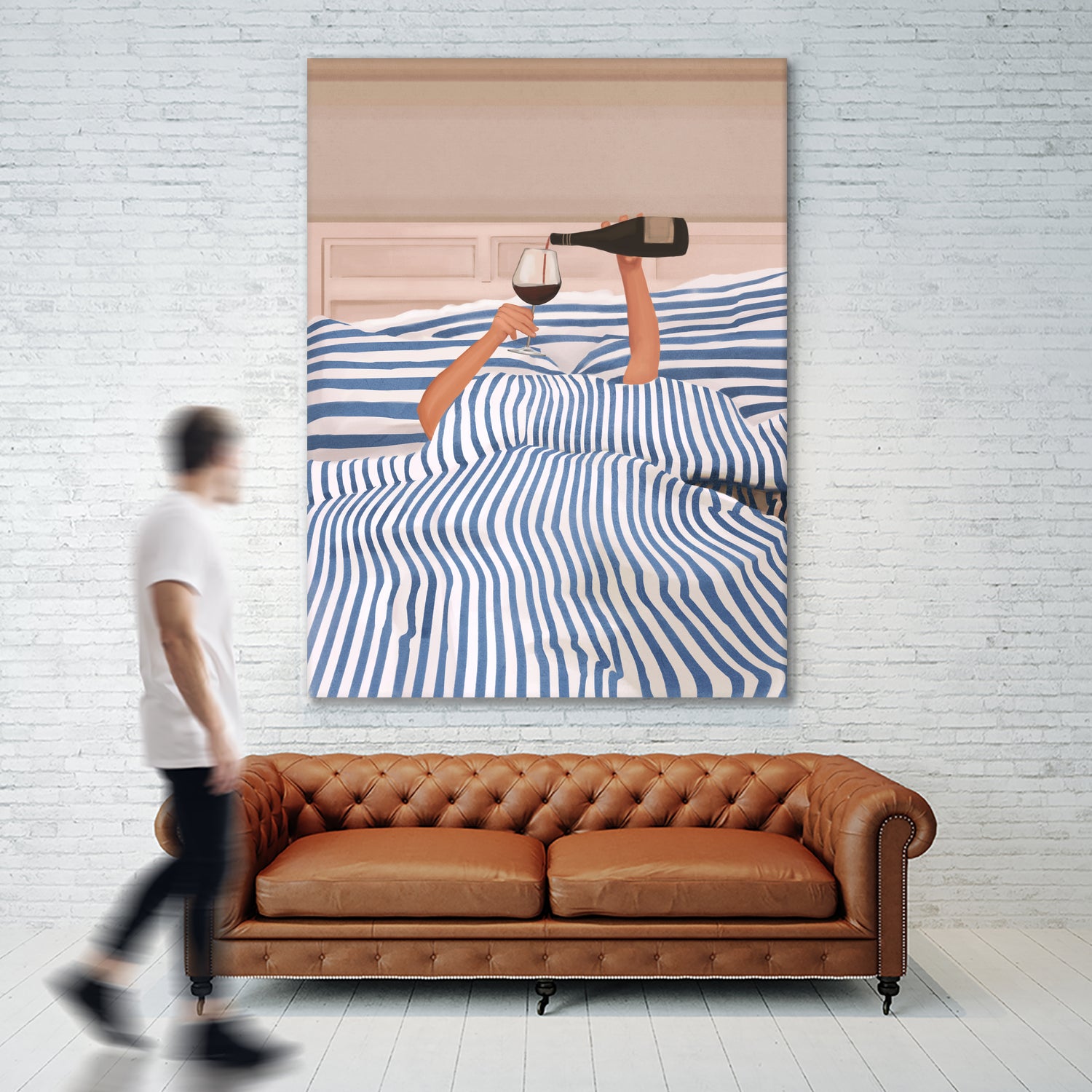 Morning Wine 3 by Flow Line on GIANT ART - illustration woman