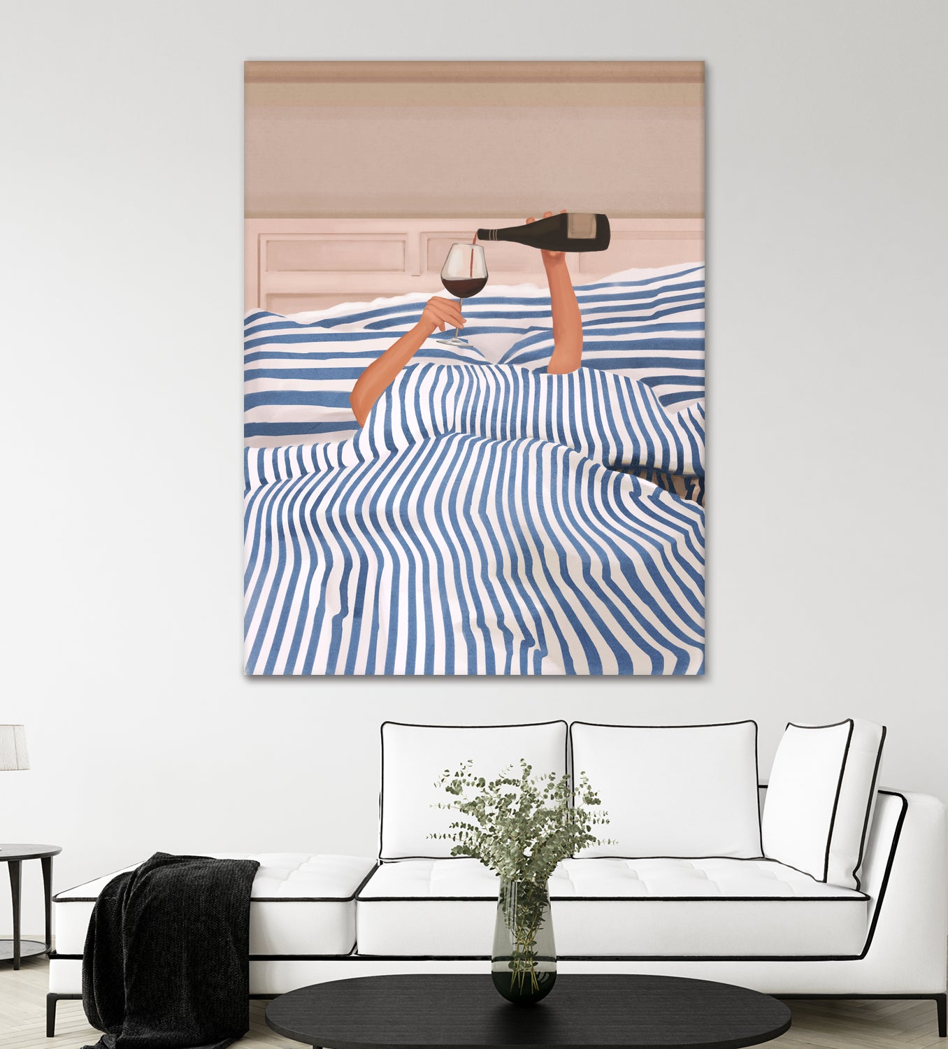 Morning Wine 3 by Flow Line on GIANT ART - illustration woman