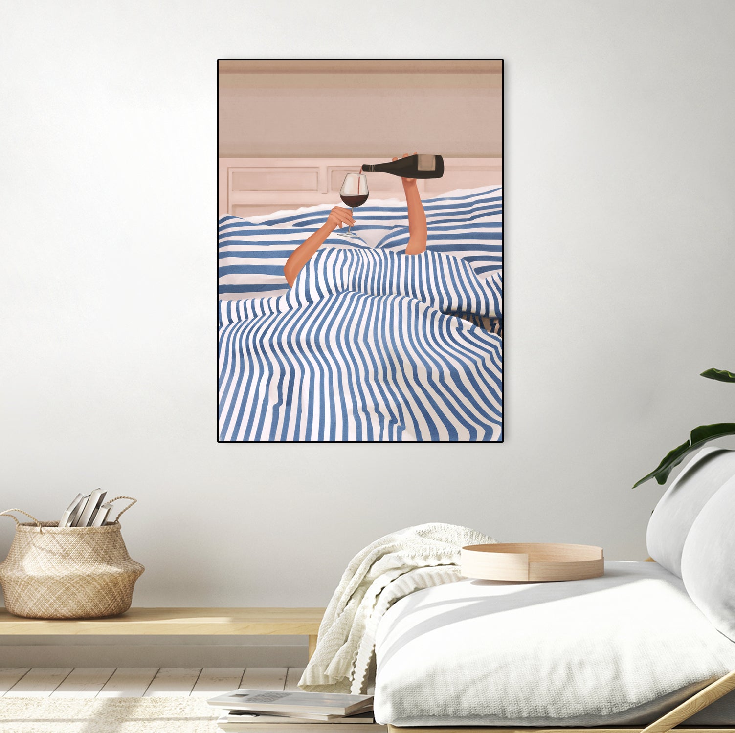 Morning Wine 3 by Flow Line on GIANT ART - illustration woman