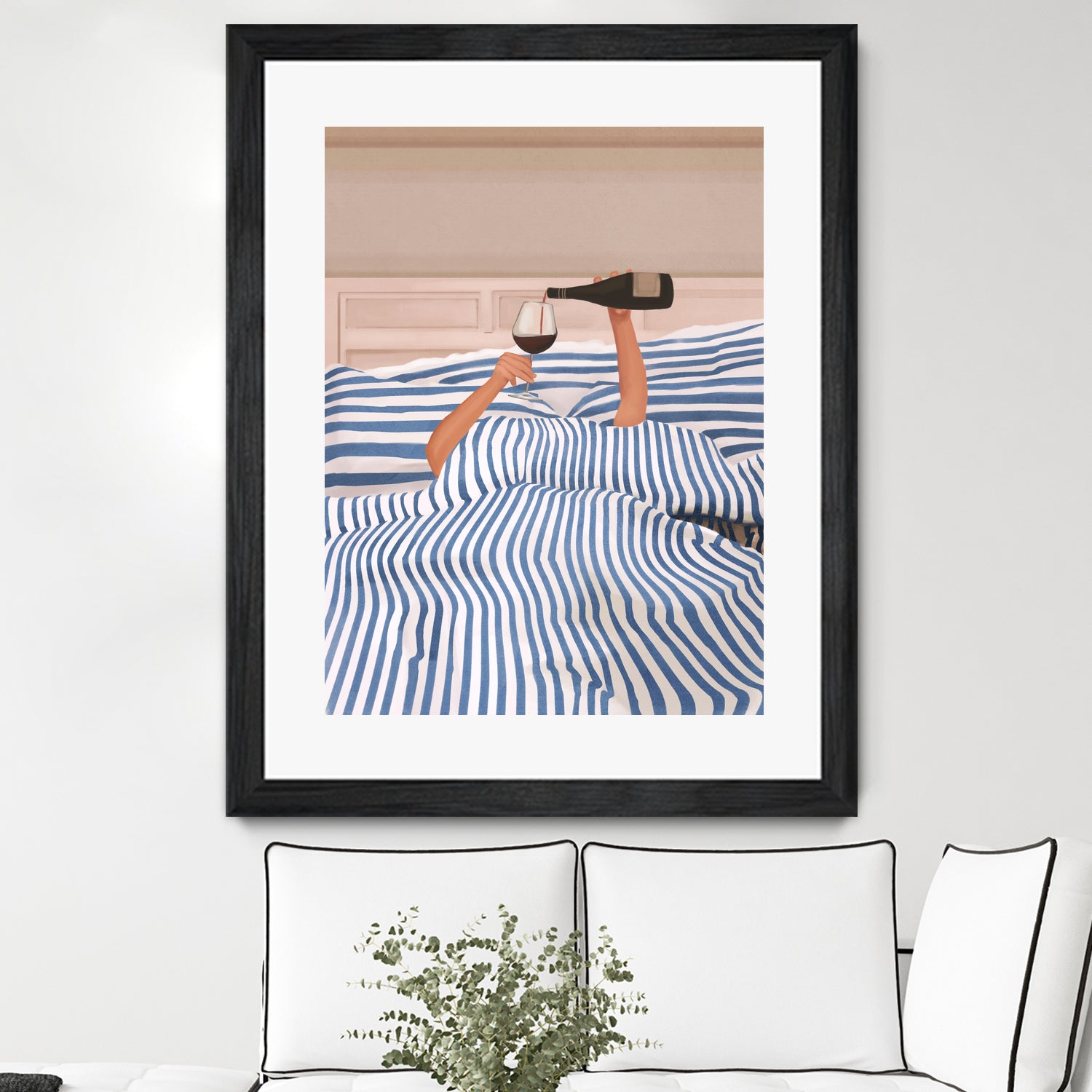 Morning Wine 3 by Flow Line on GIANT ART - illustration woman