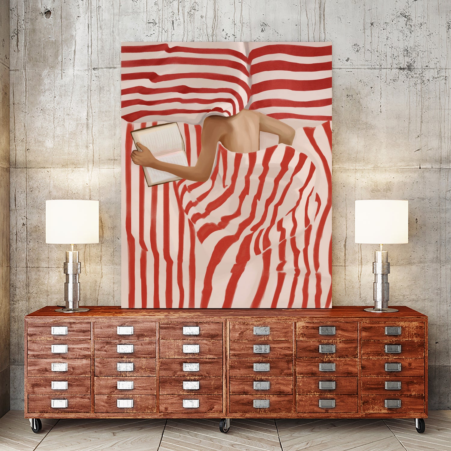 Between the Lines by Flow Line on GIANT ART - illustration stripes