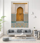 Decorated brown wooden door in Morocco by Photolovers on GIANT ART - photography morocco