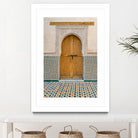 Decorated brown wooden door in Morocco by Photolovers on GIANT ART - photography morocco