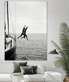 Jumping From a Boat by Andreas Magnusson on GIANT ART - photography boat