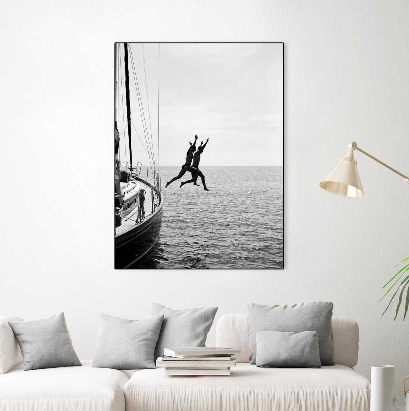 Jumping From a Boat by Andreas Magnusson on GIANT ART - photography boat