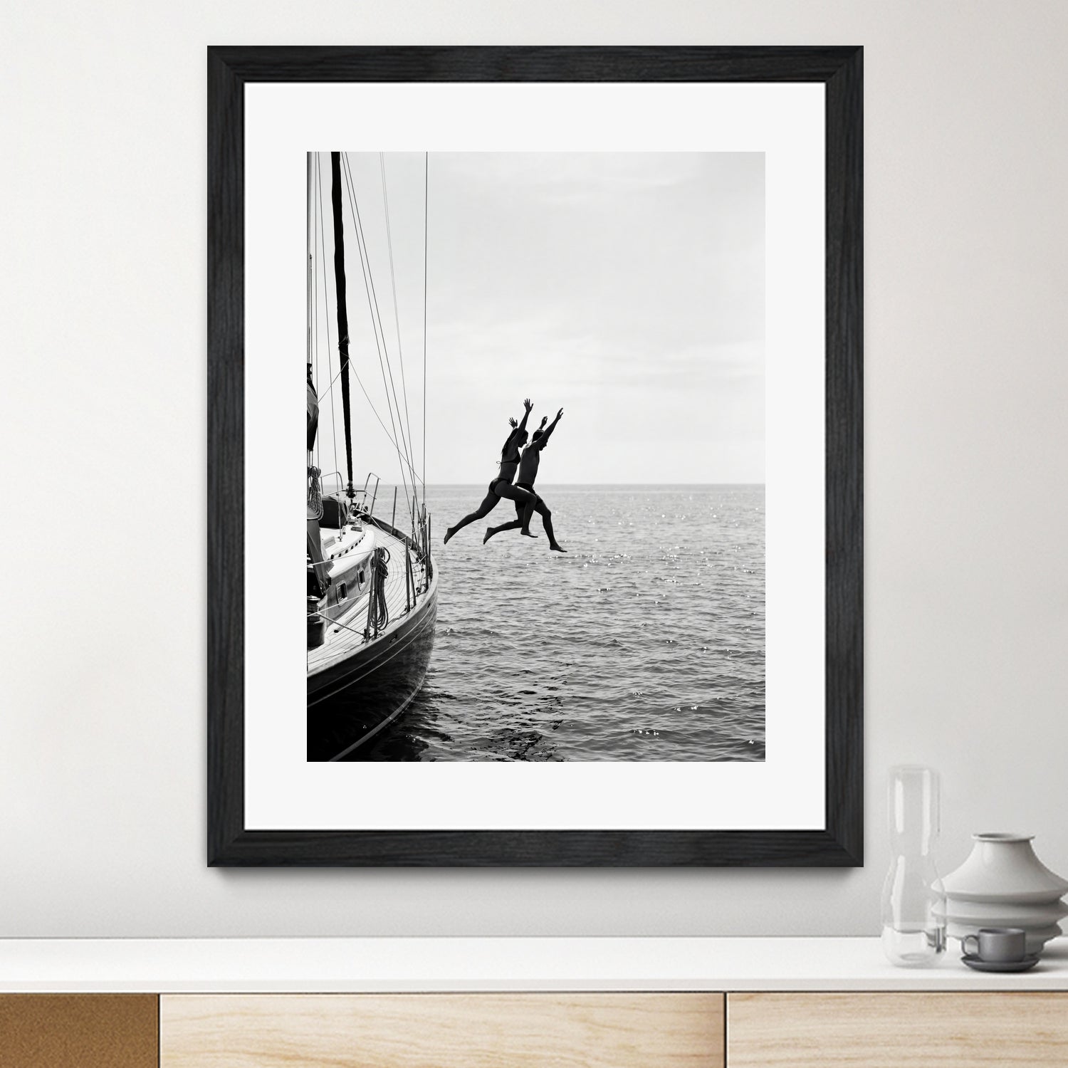 Jumping From a Boat by Andreas Magnusson on GIANT ART - photography boat