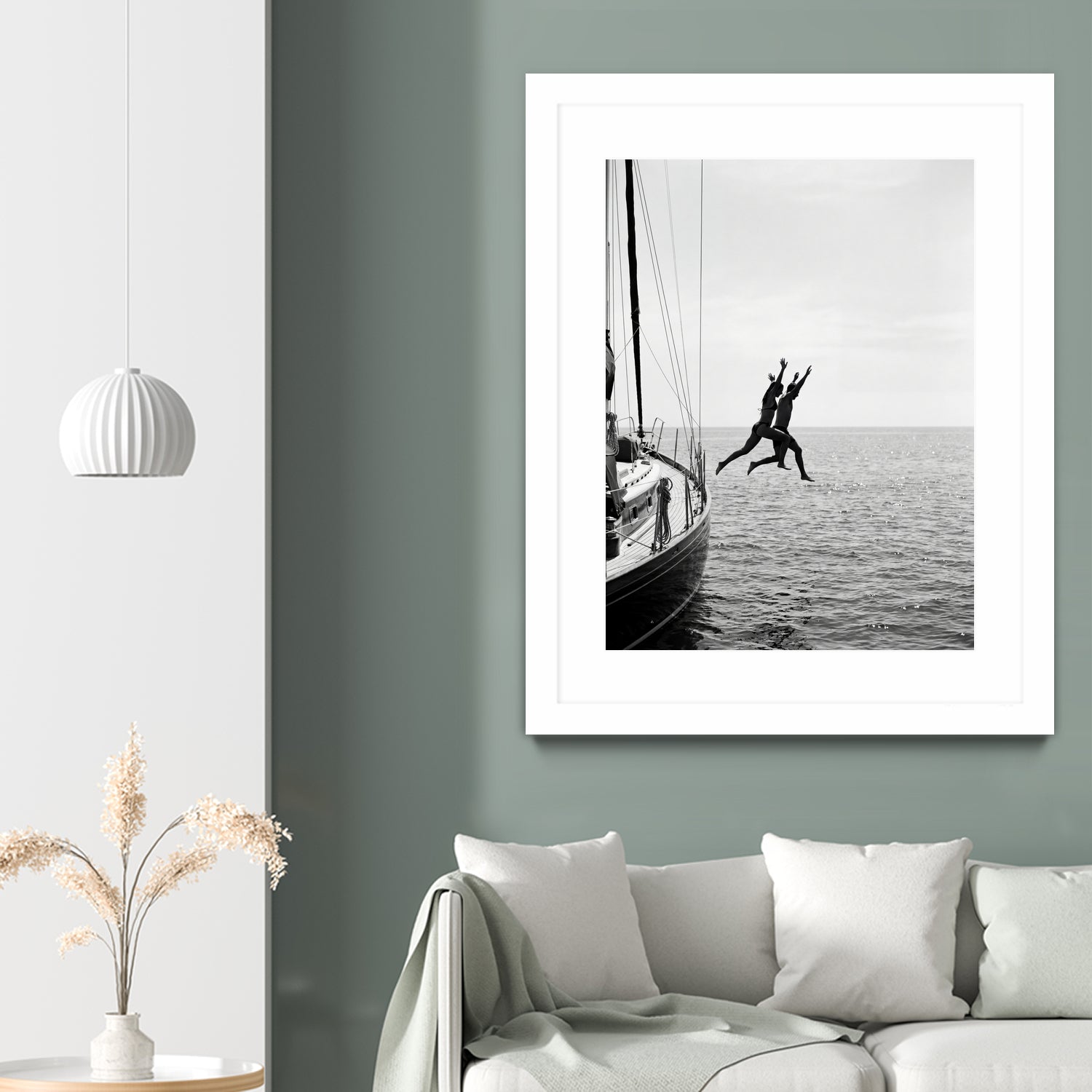Jumping From a Boat by Andreas Magnusson on GIANT ART - photography boat