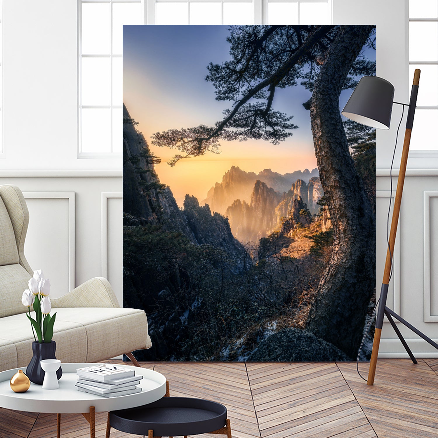 Forests towering over endless mountains by Yuan Cui on GIANT ART -  photography 