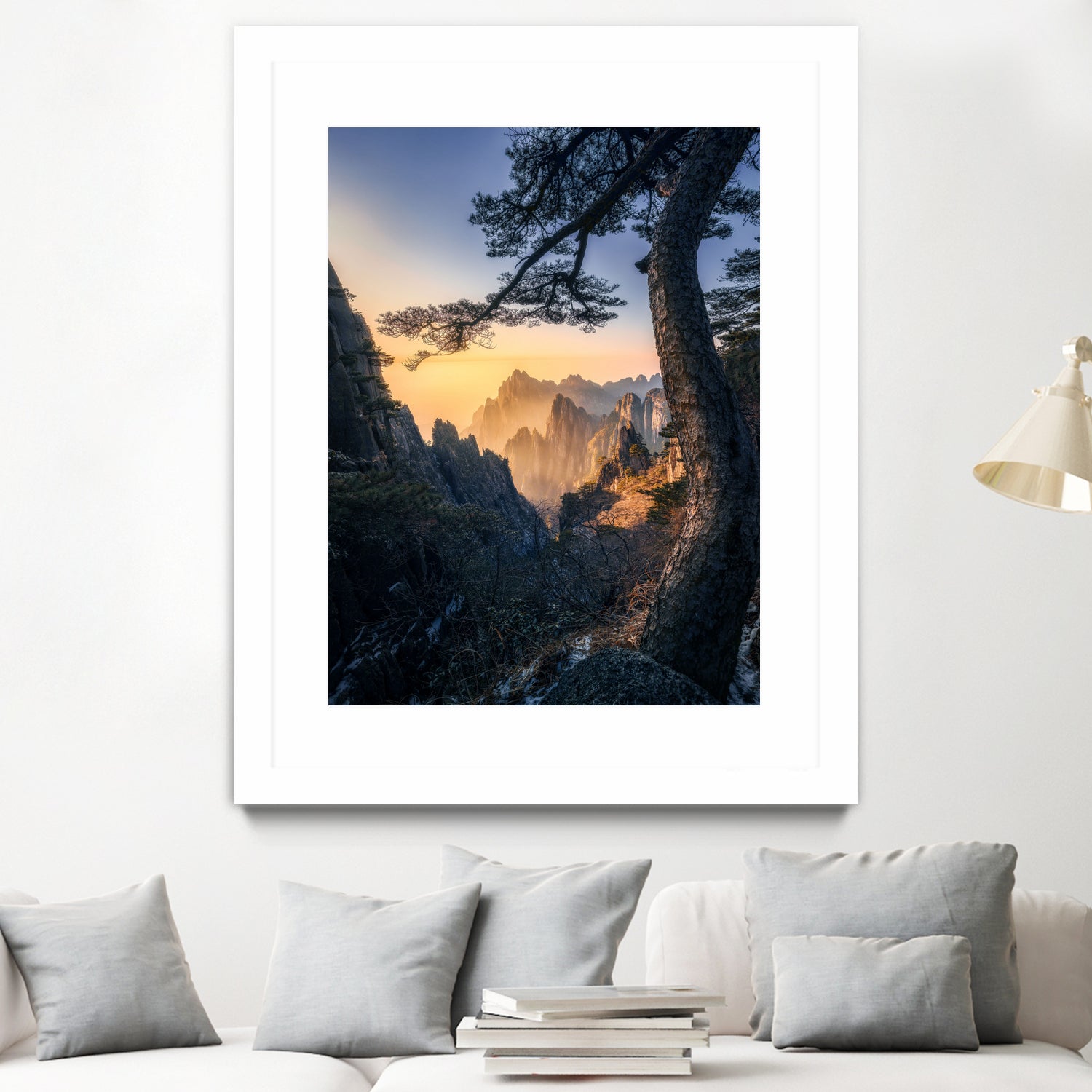 Forests towering over endless mountains by Yuan Cui on GIANT ART -  photography 