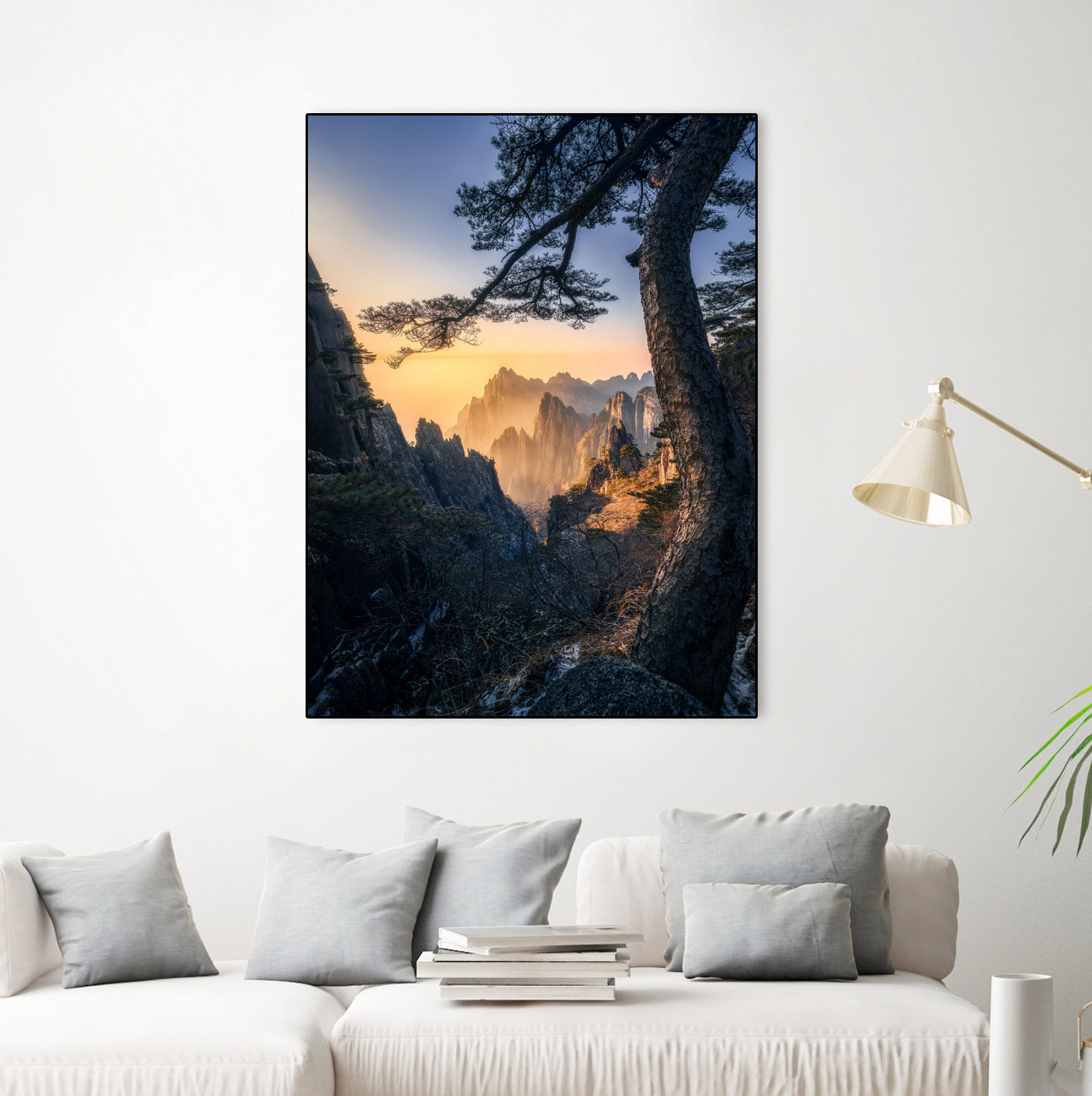 Forests towering over endless mountains by Yuan Cui on GIANT ART -  photography 