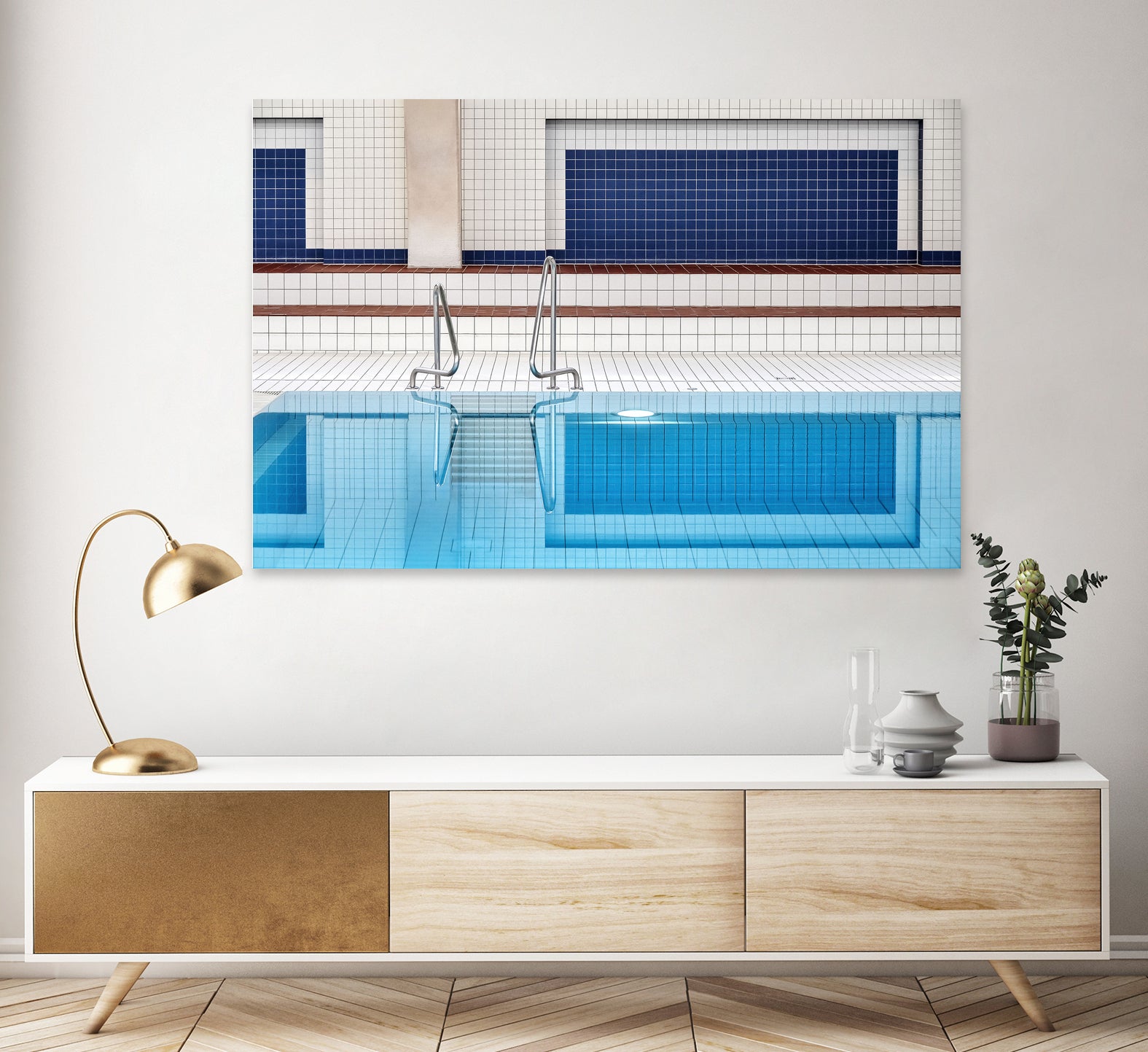 swimming by Renate on GIANT ART - abstract indoor