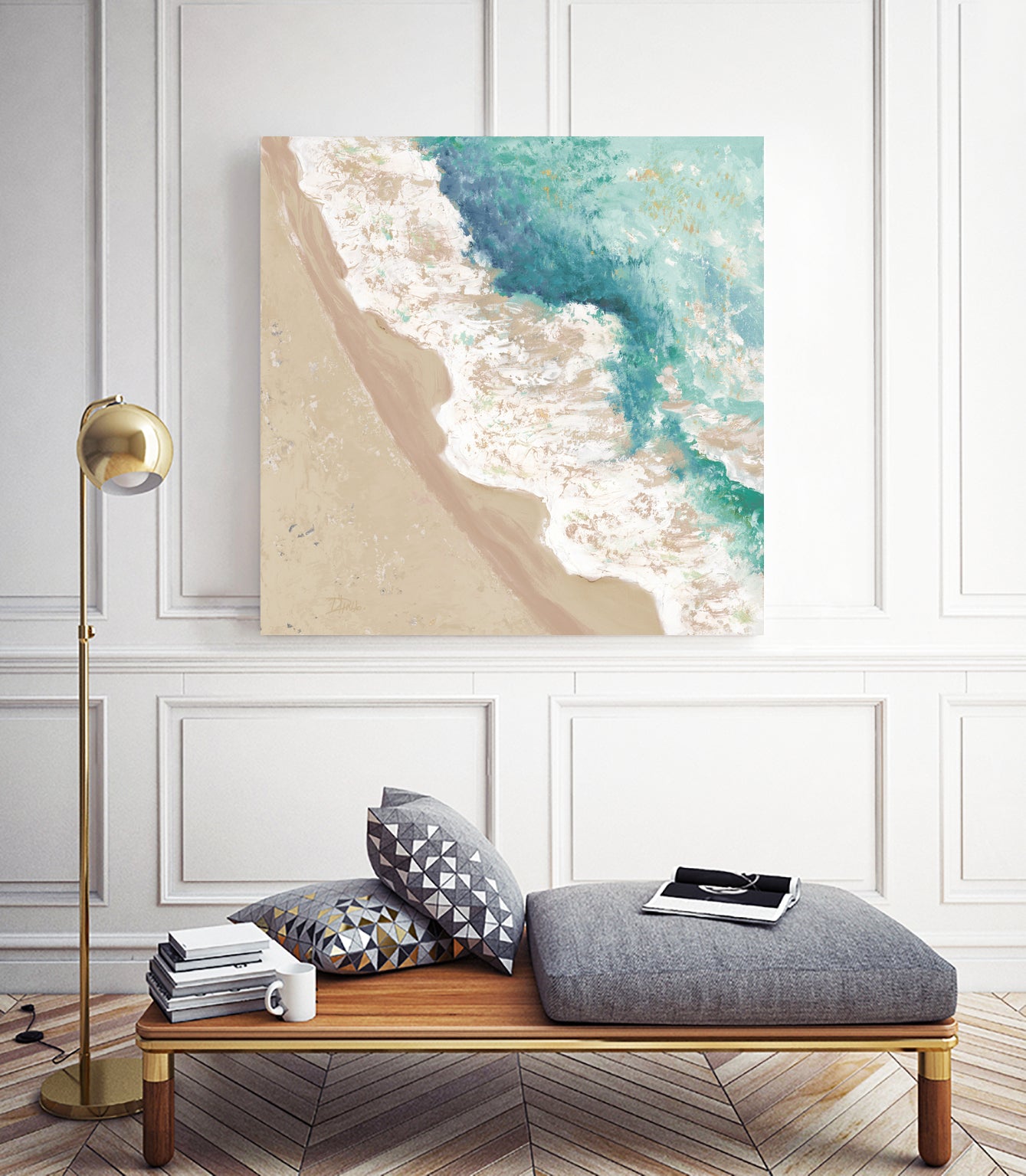 Waves Crashing by Patricia  Pinto on GIANT ART - coastal waves